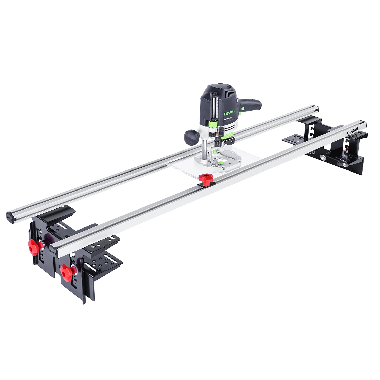 SpeTool Cratos S01001 PRO Machinist-Grade Router Sled - Wood Slab Flattening Mill