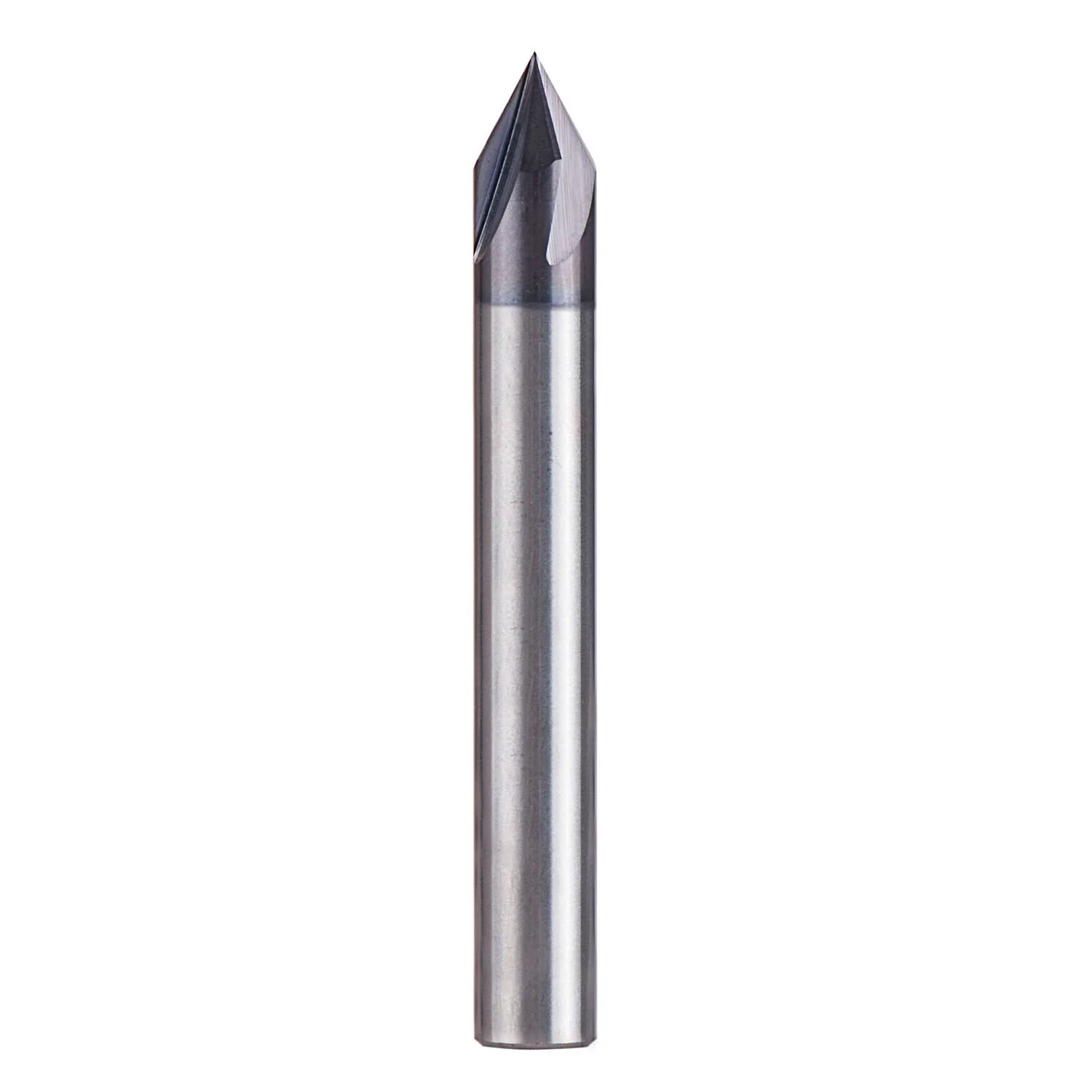 SpeTool W06006 Solid Carbide V Groove 60 Deg 1/4" Dia x 1/4" Shank x 2" Long 4 Flute TiAlN Coated Router Bit