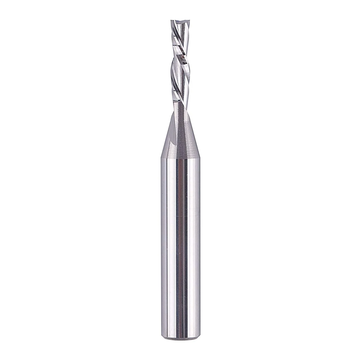 SpeTool W04006 SC Spiral Plunge 1/8" Dia x 1/4" Shank x 1/2" Cutting Length x 2" Long 2 Flute Down-Cut Router Bit