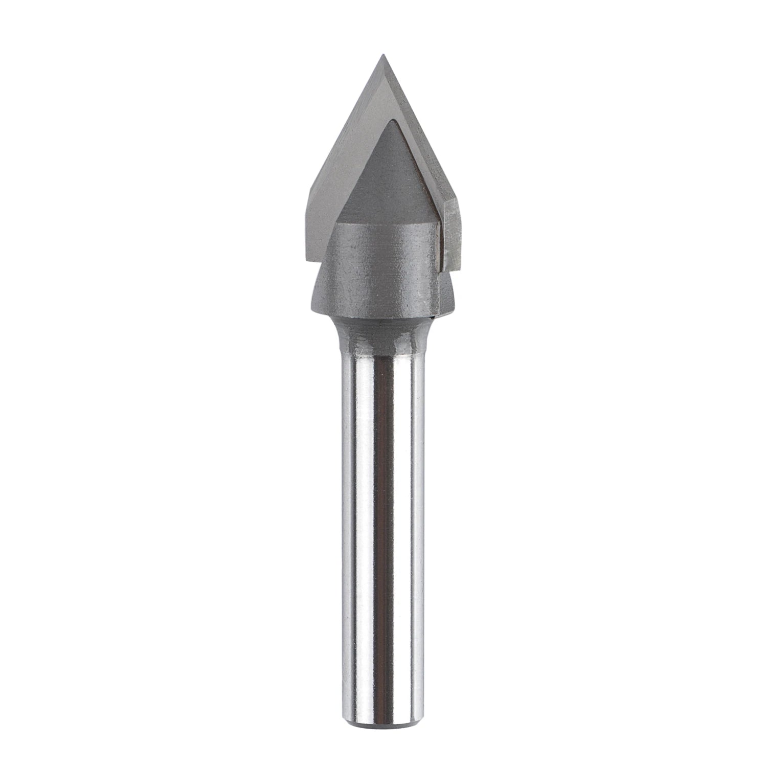 SpeTool W06001 Carbide Tipped V Groove 60 Deg 1/2" Dia x1/4" Shank x 2" Long Router Bit