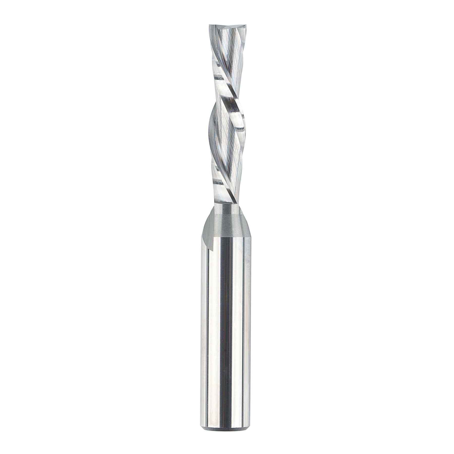 SpeTool W04009 SC Spiral Plunge 3/8" Dia x 1/2" Shank x 1-3/4" Cutting Length 4" Extra Long 2 Flute Down-Cut Router Bit