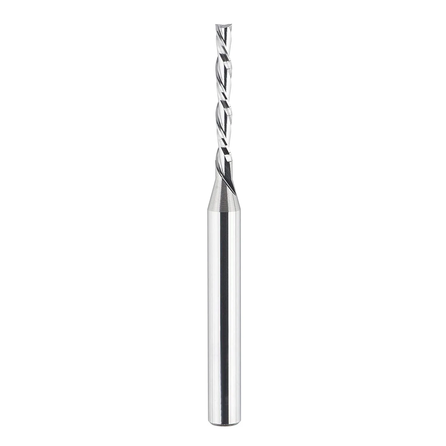 SpeTool W04018 SC Spiral Plunge 1/8" Dia x 1/4" Shank x 1" Cutting Length 3" Extra Long 2 Flute Down-Cut Router Bit