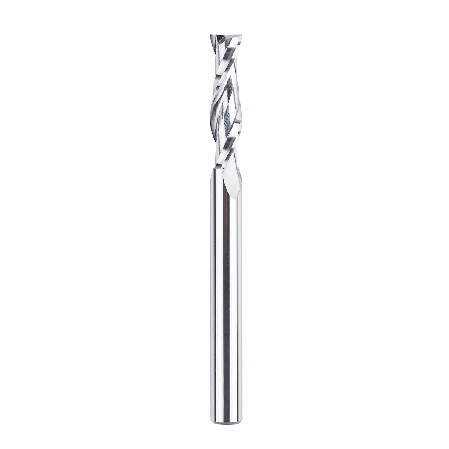 SpeTool W04016 SC Spiral Plunge 1/4" Dia x 1/4" Shank x 1" Cutting Length 3" Extra Long 2 Flute Up-Cut Router Bit