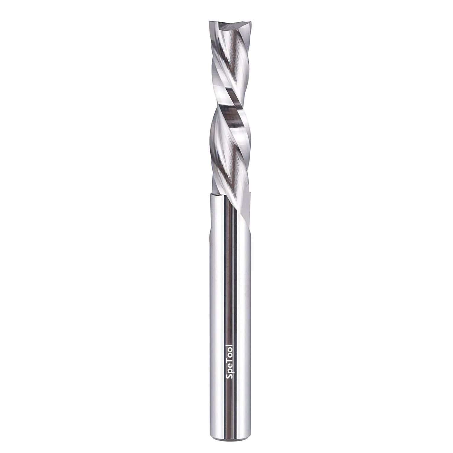 SpeTool W04004 SC Spiral Plunge 1/4" Dia x 1/4" Shank x 1" Cutting Length x 2-1/2" Long 2 Flute Down-Cut Router Bit