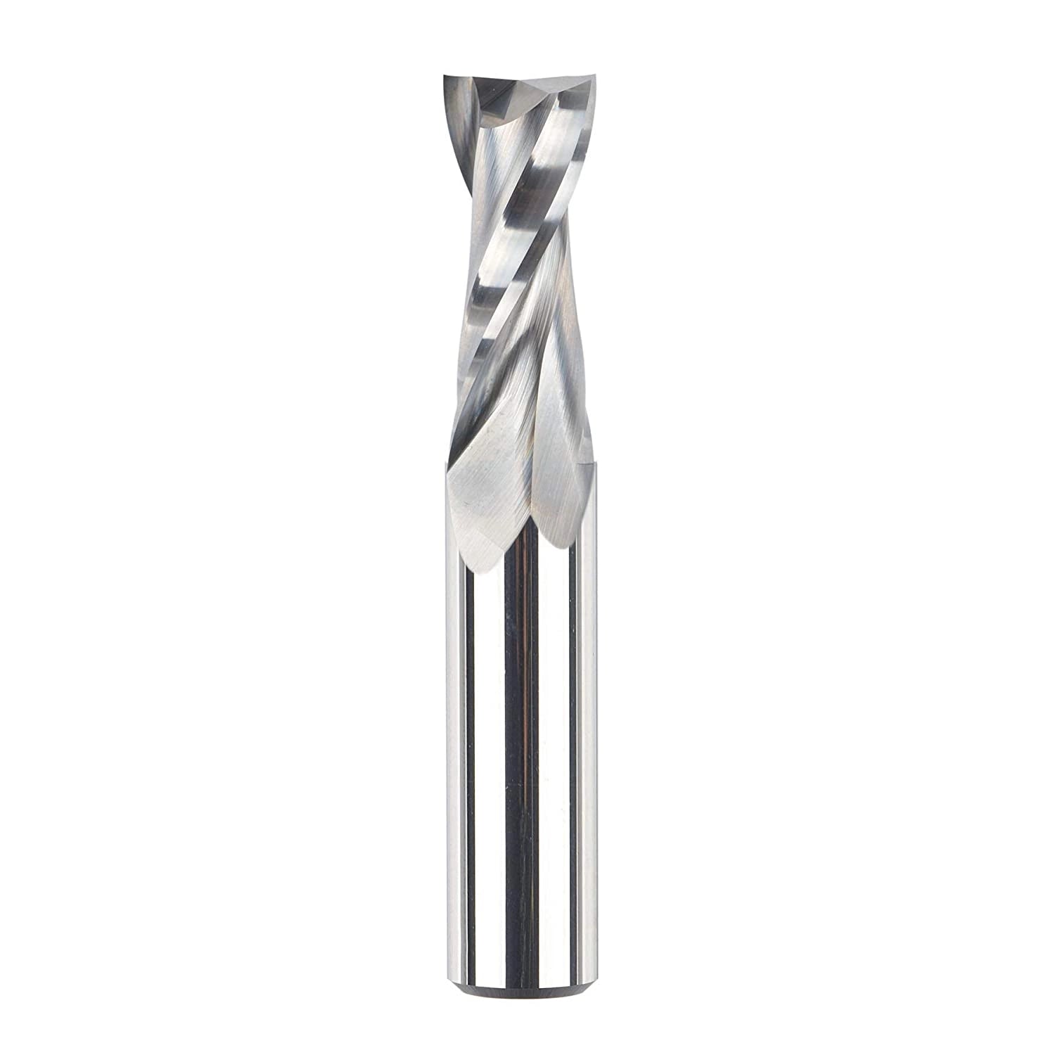 SpeTool W04003 SC Spiral Plunge 1/2" Dia x 1/2" Shank x 1-1/4" Cutting Length x 3" Long 2 Flute Up-Cut Router Bit