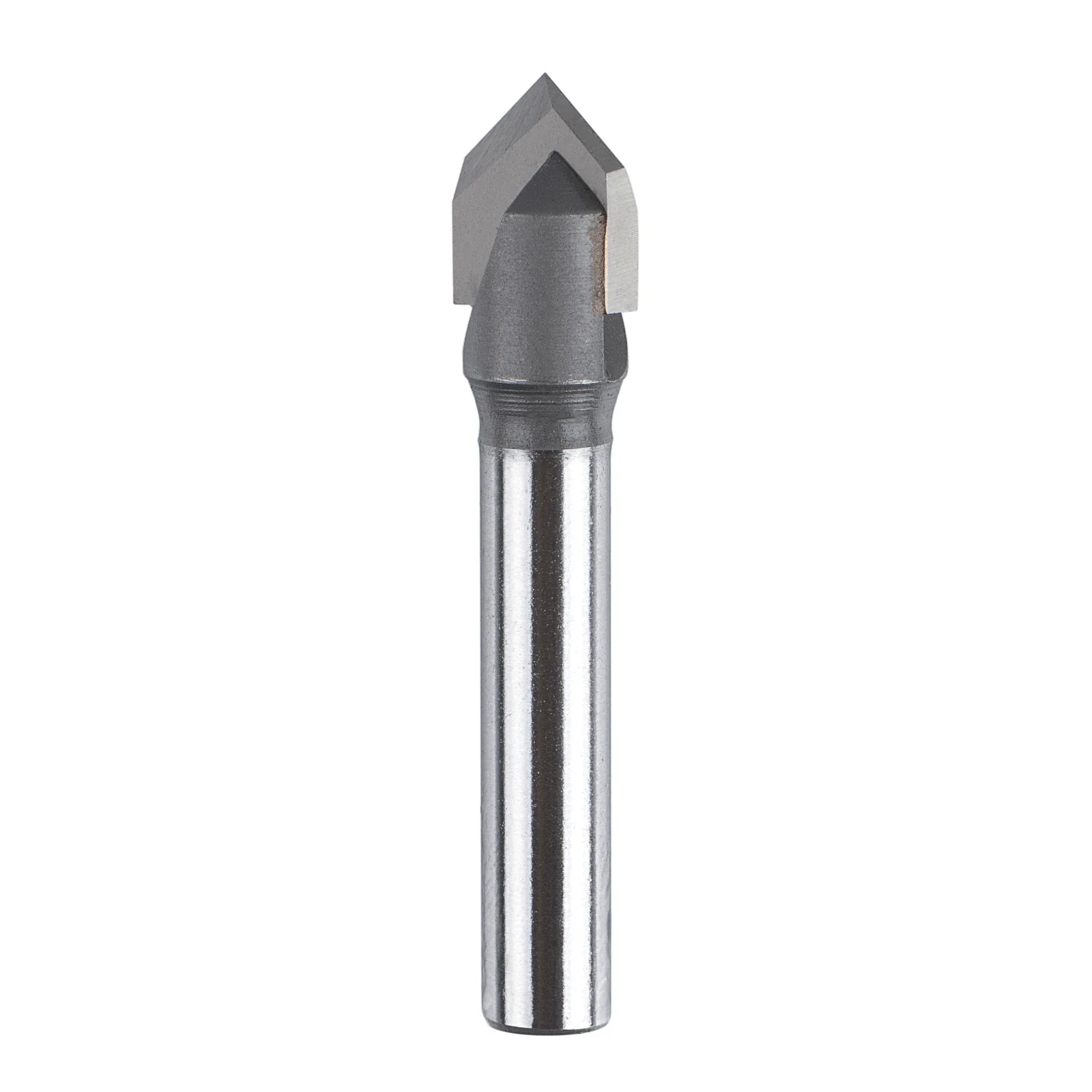 SpeTool W06002 Carbide Tipped V Groove 90 Deg 1/2" Dia x1/4" Shank x 2" Long Router Bit