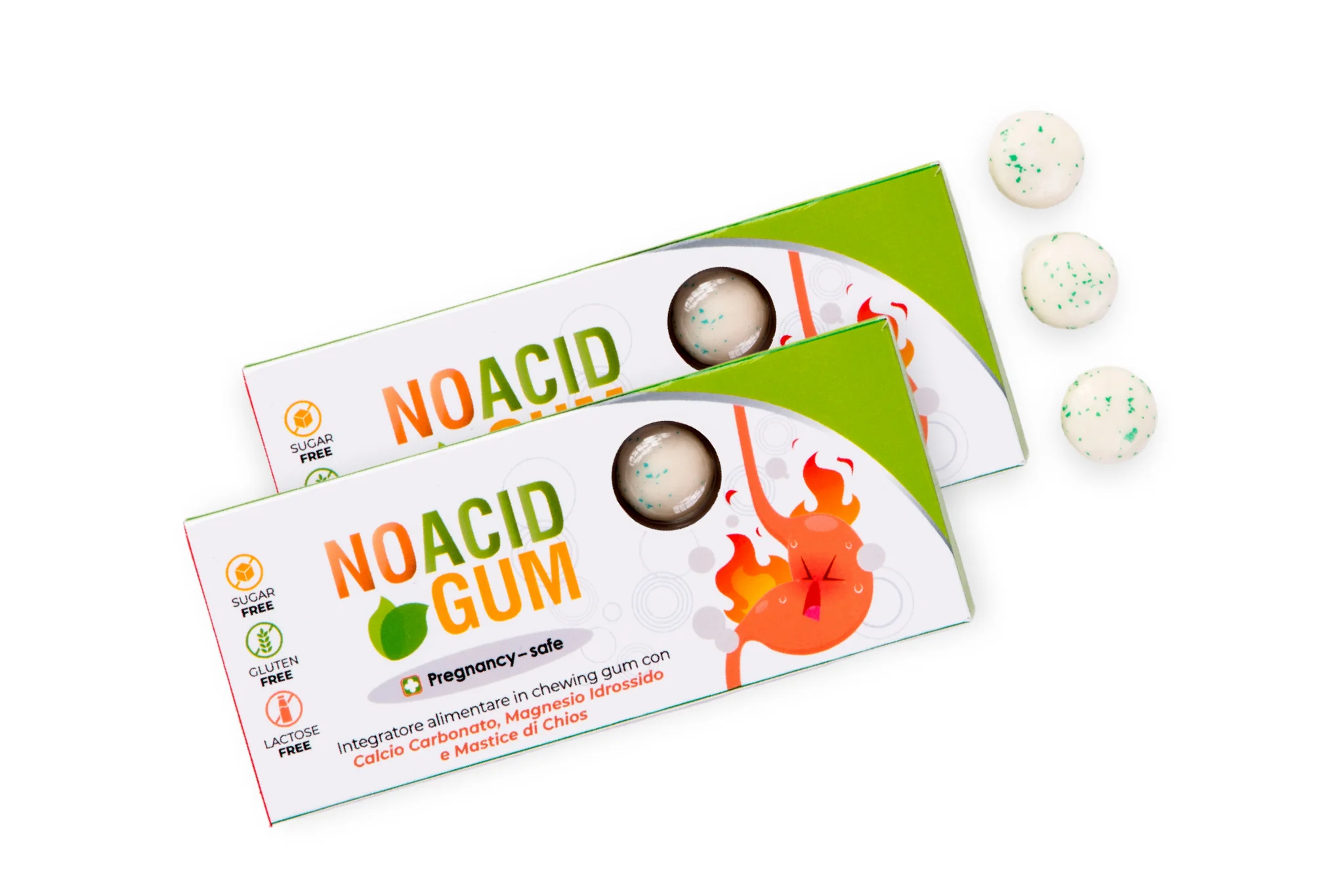 No Acid Gum - per acidità di stomaco, reflusso e bruciore