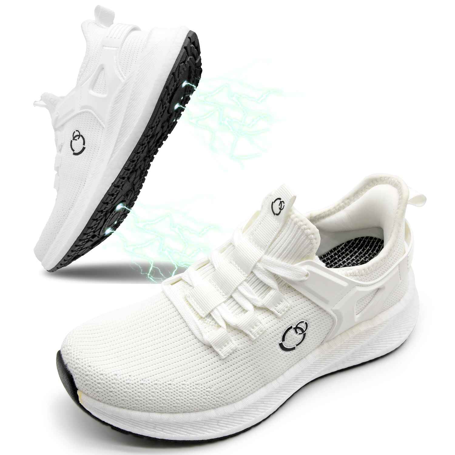 High-Performance Earthing & Grounding Shoes White - Unisex