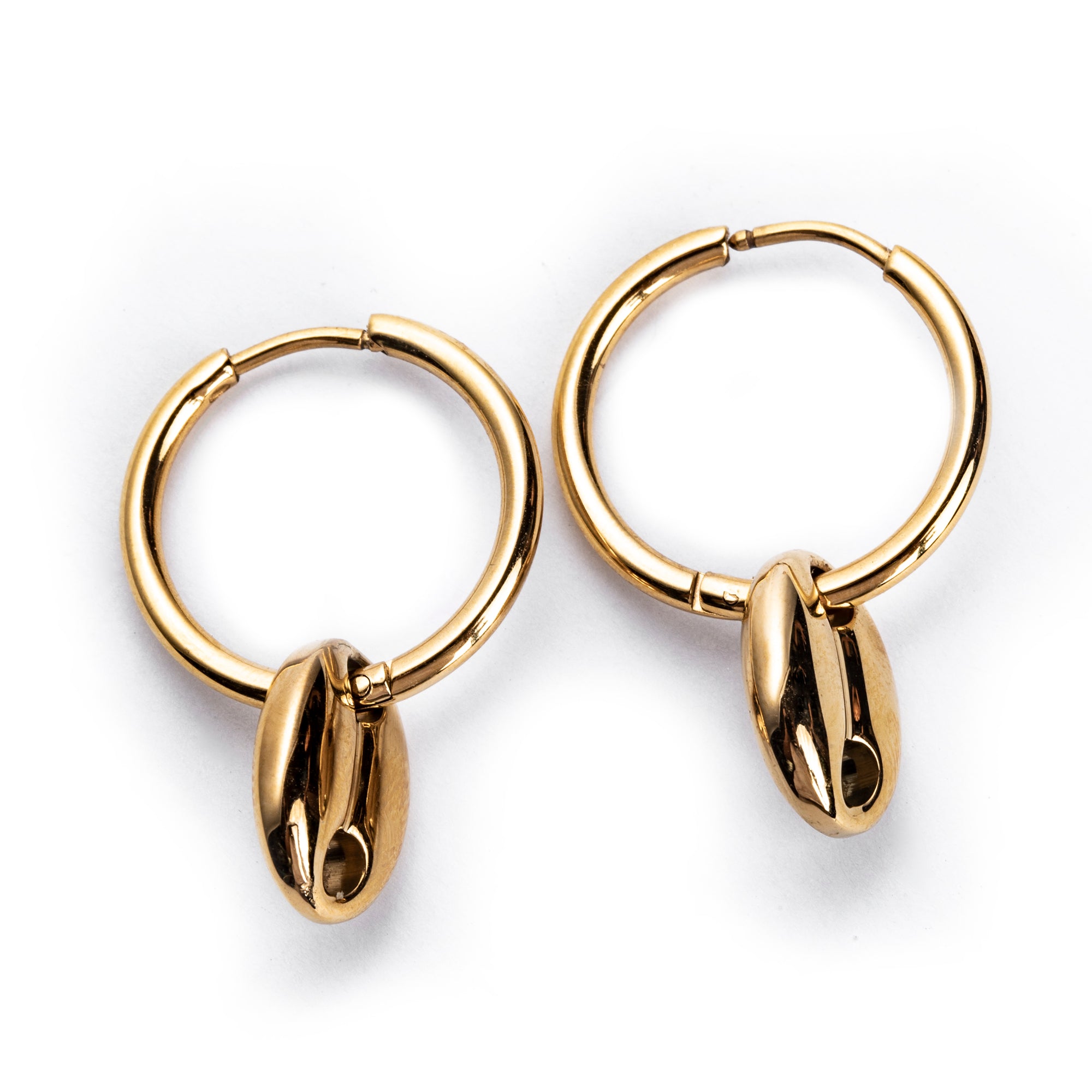 Madoka Clasp Hoops - Gold & Silver