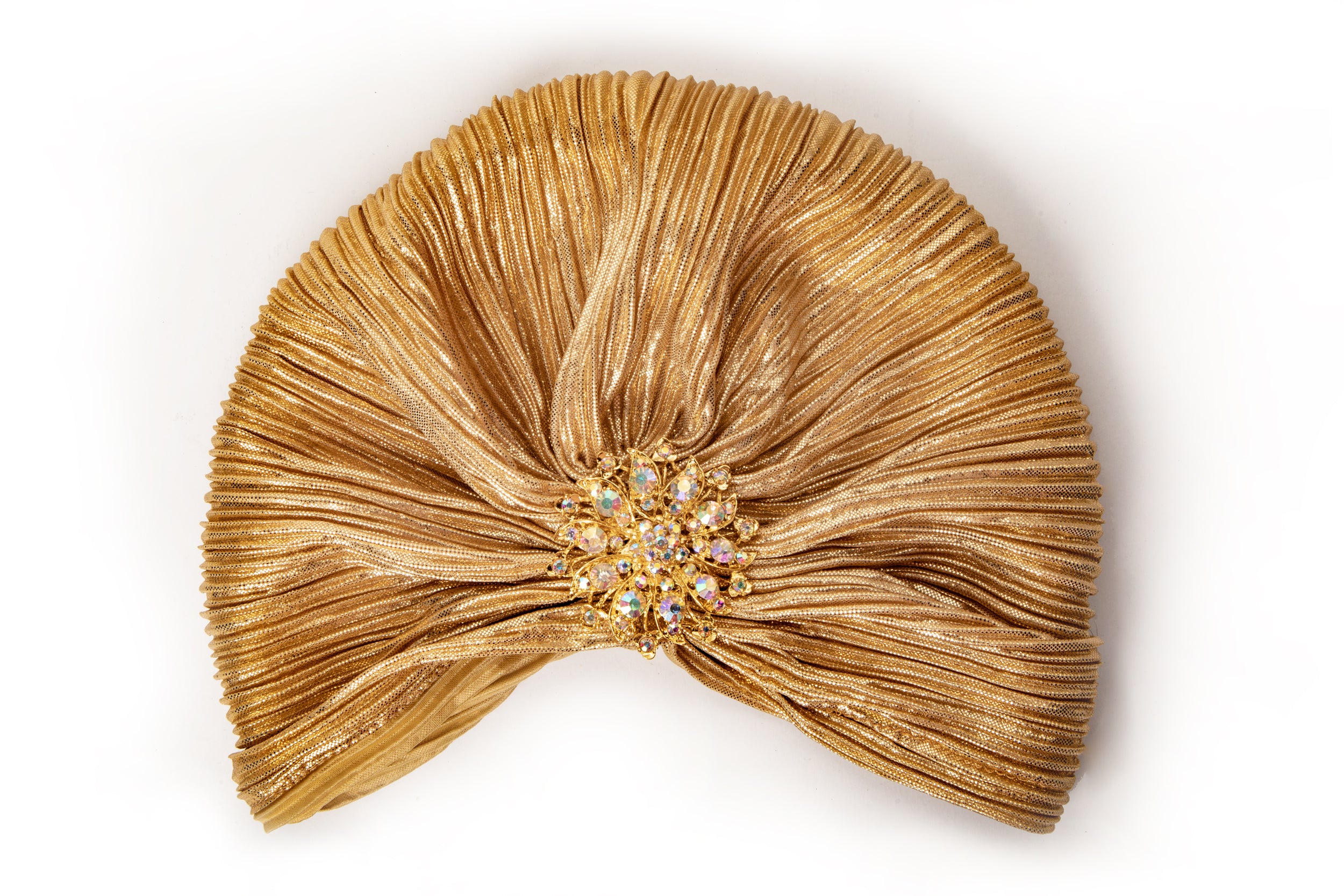 Jeweled Light Gold Turban