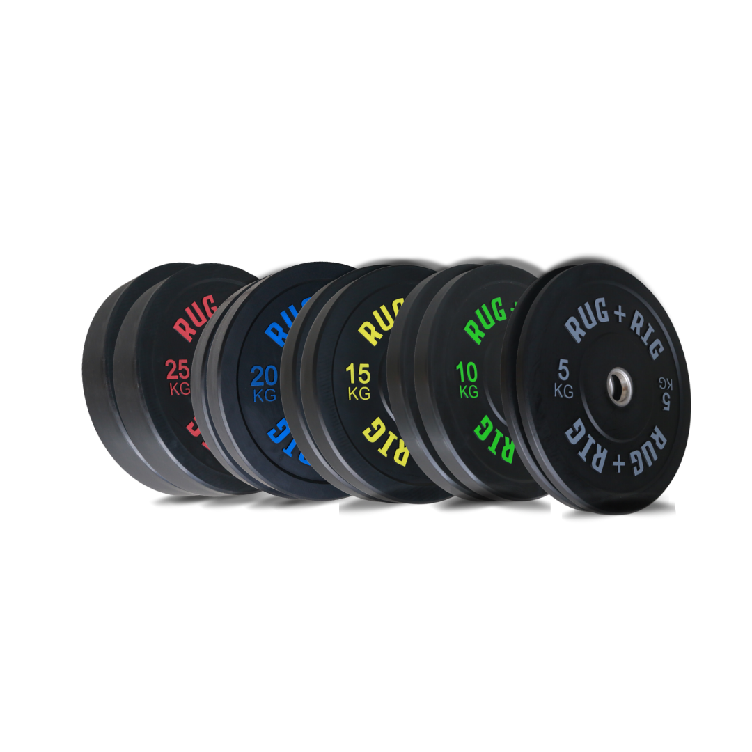 Premium Black Olympic Bumper Plates Bundle