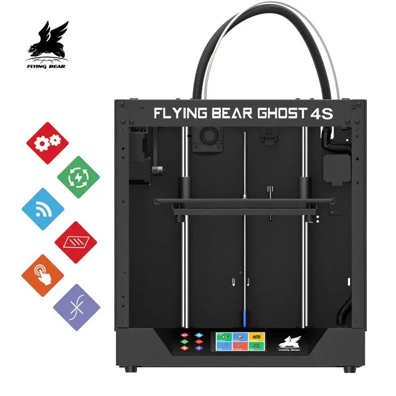 Newest Design Flyingbear-Ghost4S full metal frame High Precision DIY 3d printer Diy kit glass platform Wifi