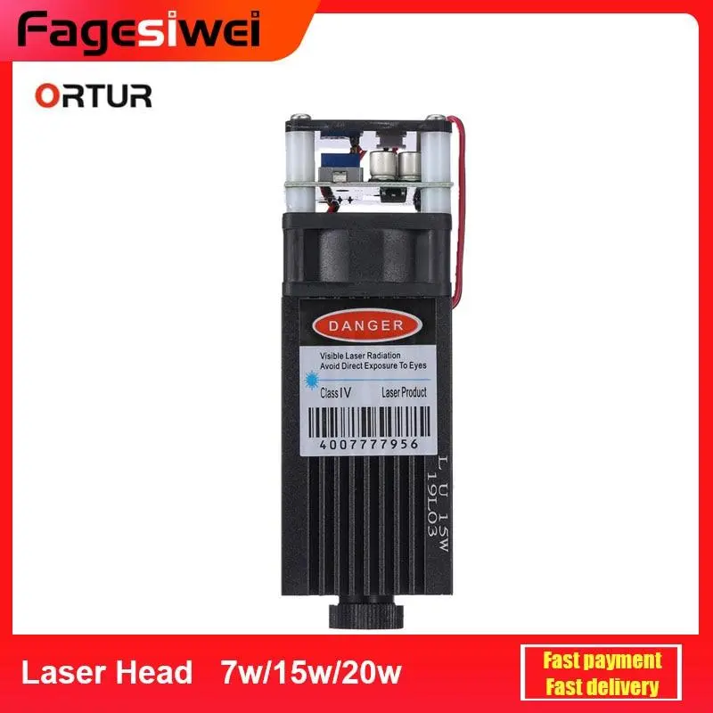 ORTUR Laser Head 7W 15W 20W Laser Module PWM Mode For ORTUR Laser MASTER Engraving Machine 3D Printer