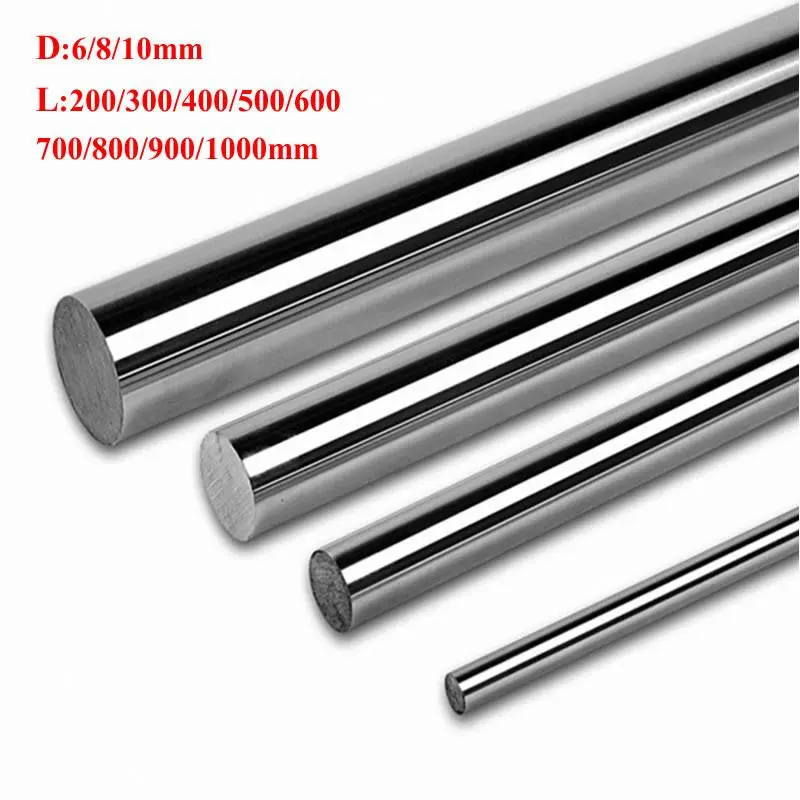 Optical Axis Smooth Rods 200 300 400 500 600 700 800 900 mm Linear Shaft Rail 6 8 mm Diameter Guide Slide for 3D Printer Part