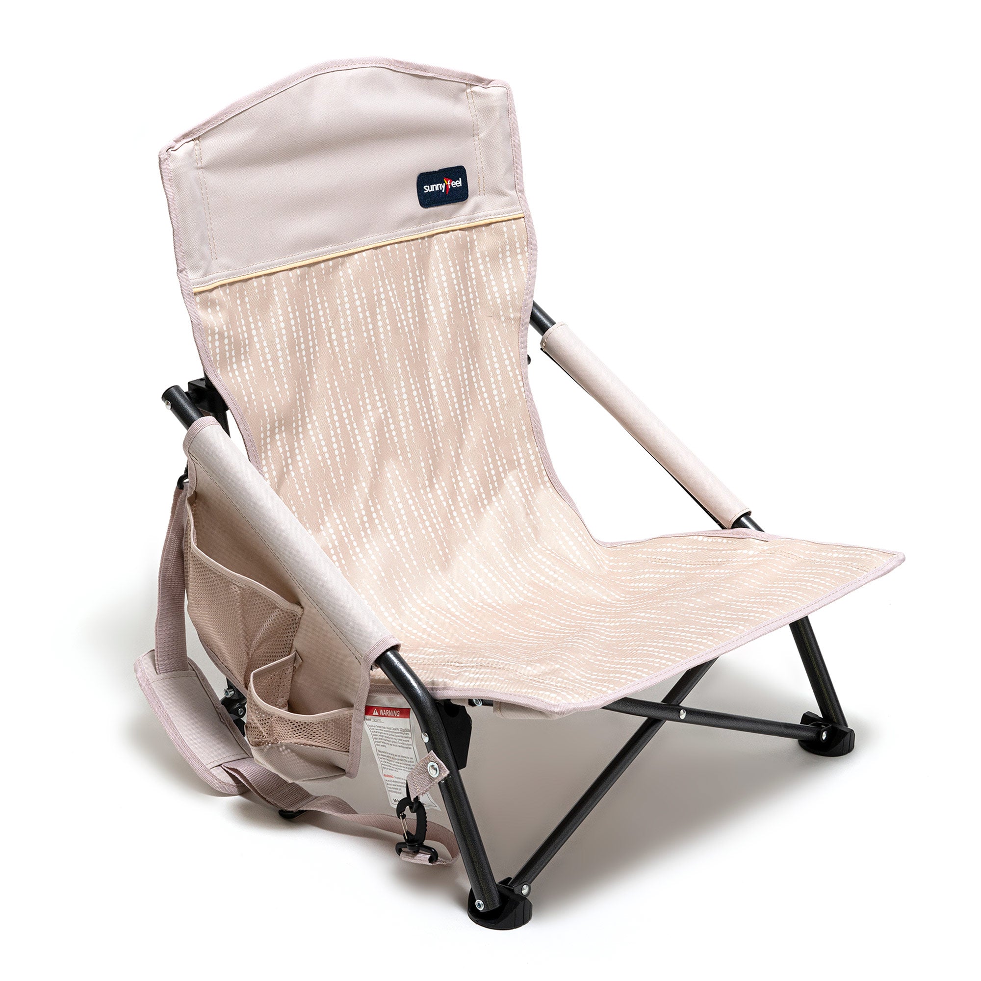 SunnyFeel Compact Folding Beach Chair, suitable for adult outdoor use