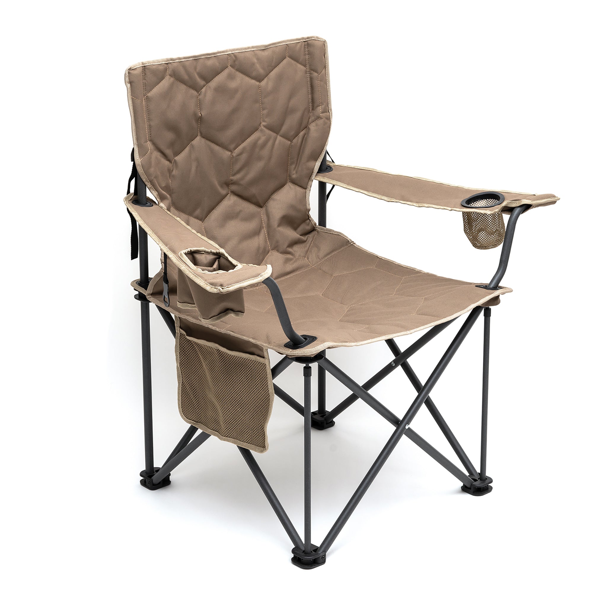 SunnyFeel™ Khaki XL Chair - Heavy Duty, Padded, with Pocket