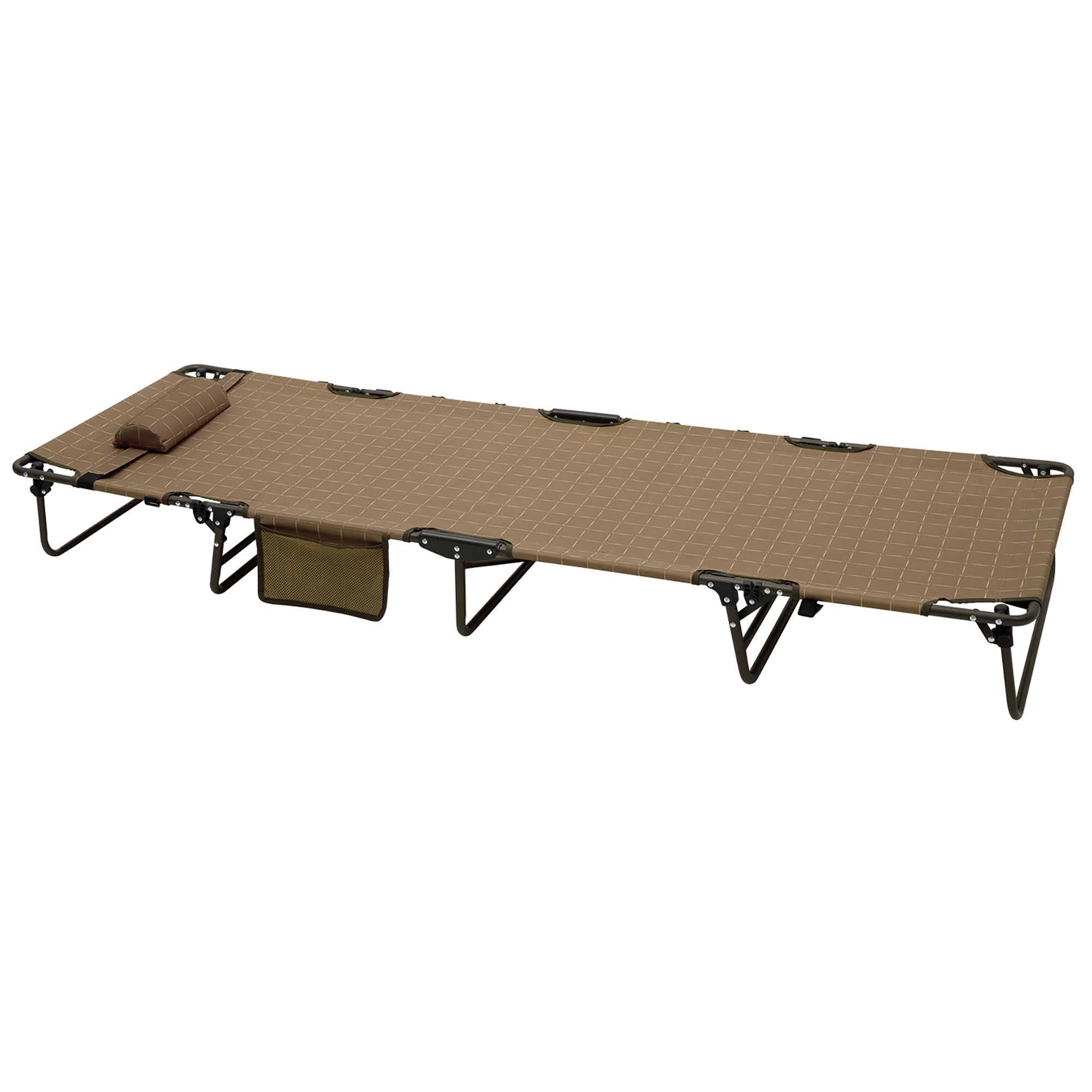 SunnyFeel™ Lightweight Camping Cot - Portable, 300 LBS Support, with Pillow