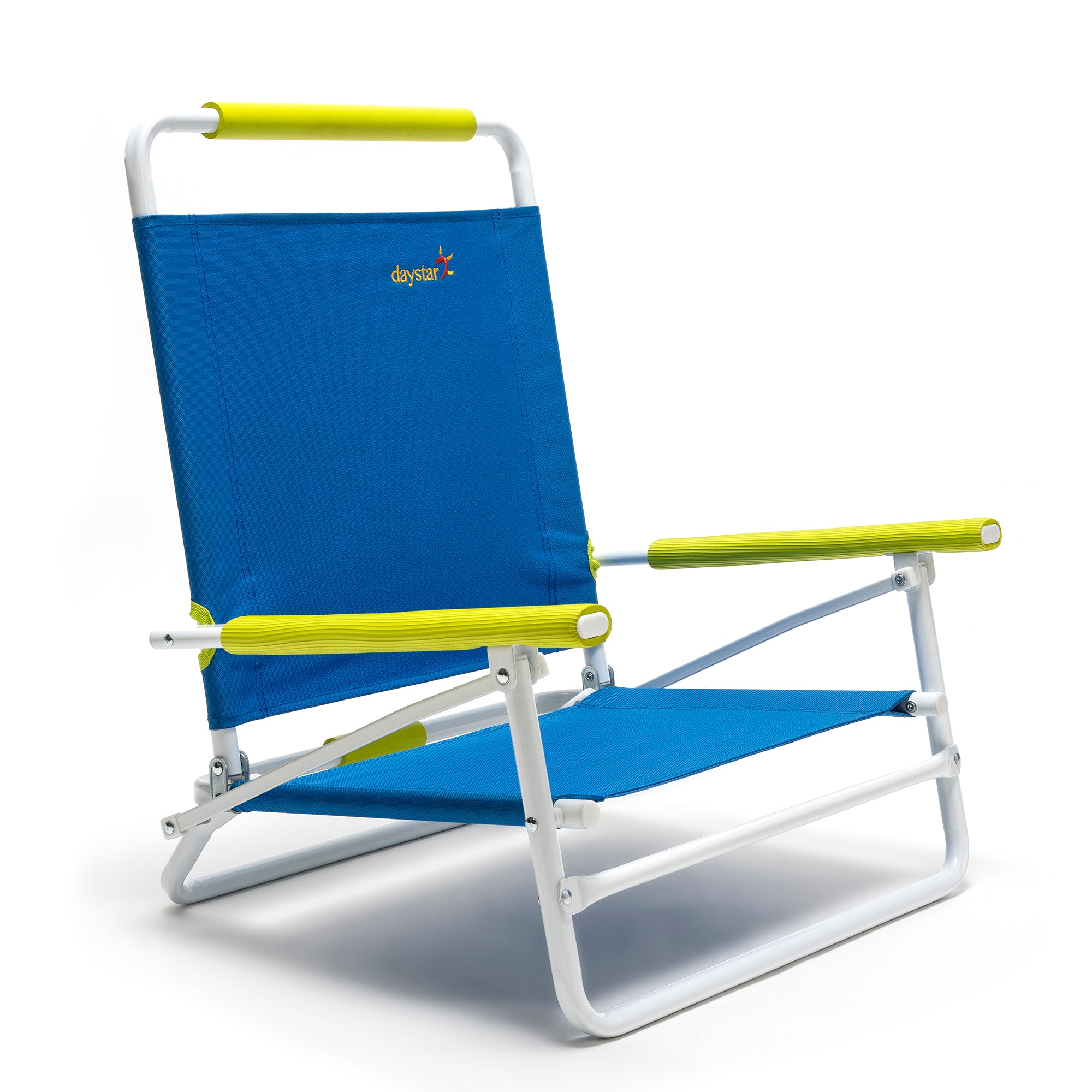 SunnyFeel™ Blue Low Beach Chair - Portable, 225 LBS, for Outdoors