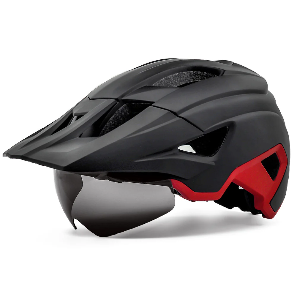 Bike Helmet with Magnetic Goggles