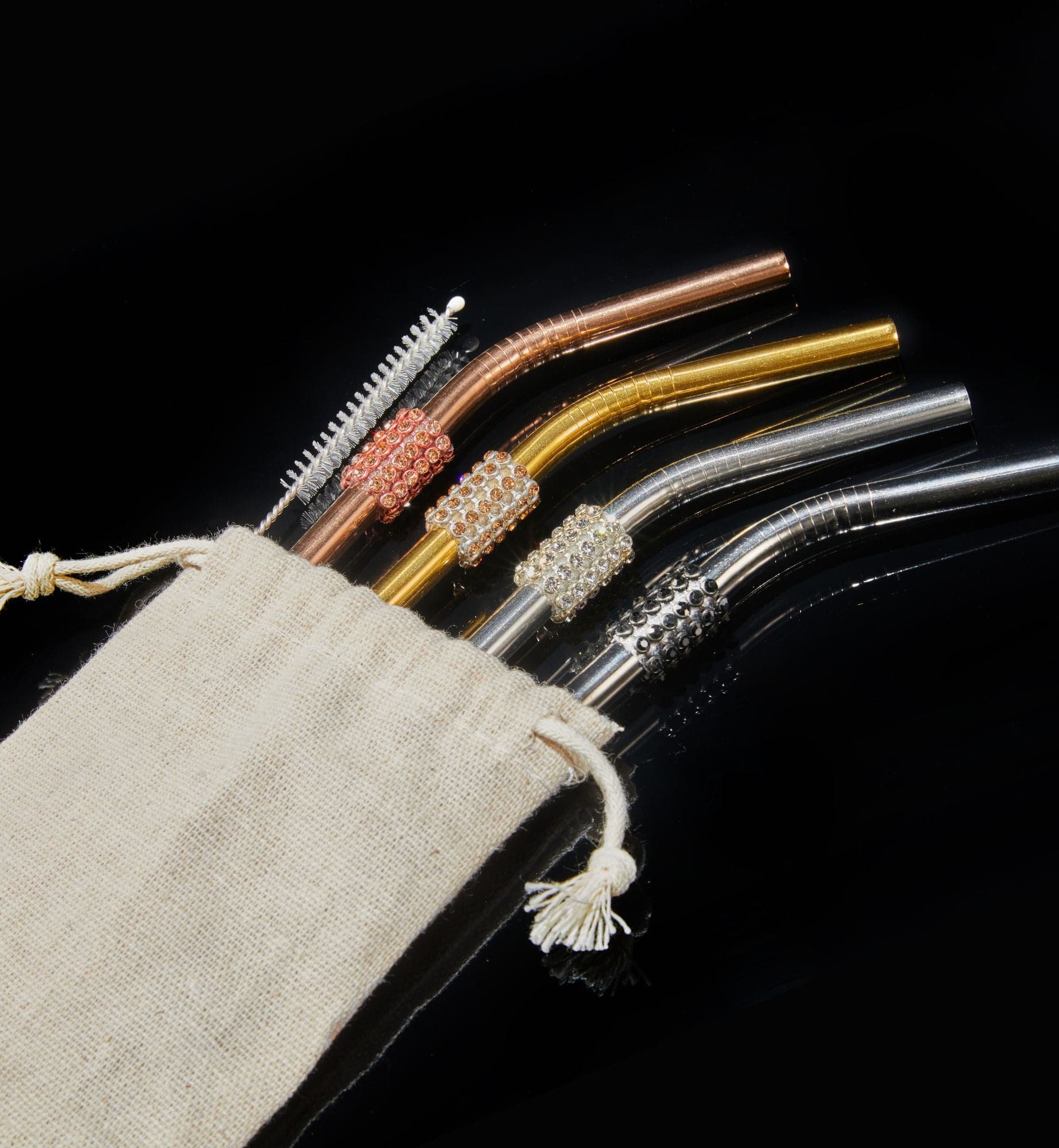 Glam Straws Set Multi-Color