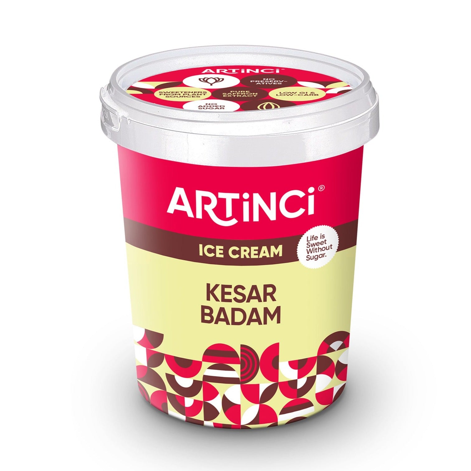 Kesar Badam Sugar free Ice Cream