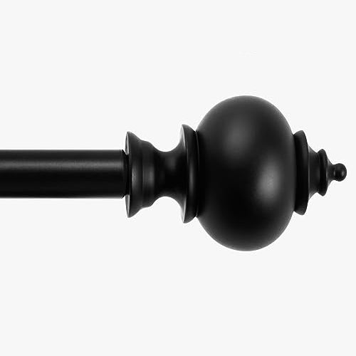 Deconovo Curtain Rods for Windows, Adjustable Decorative Single Window Curtain Rod Set