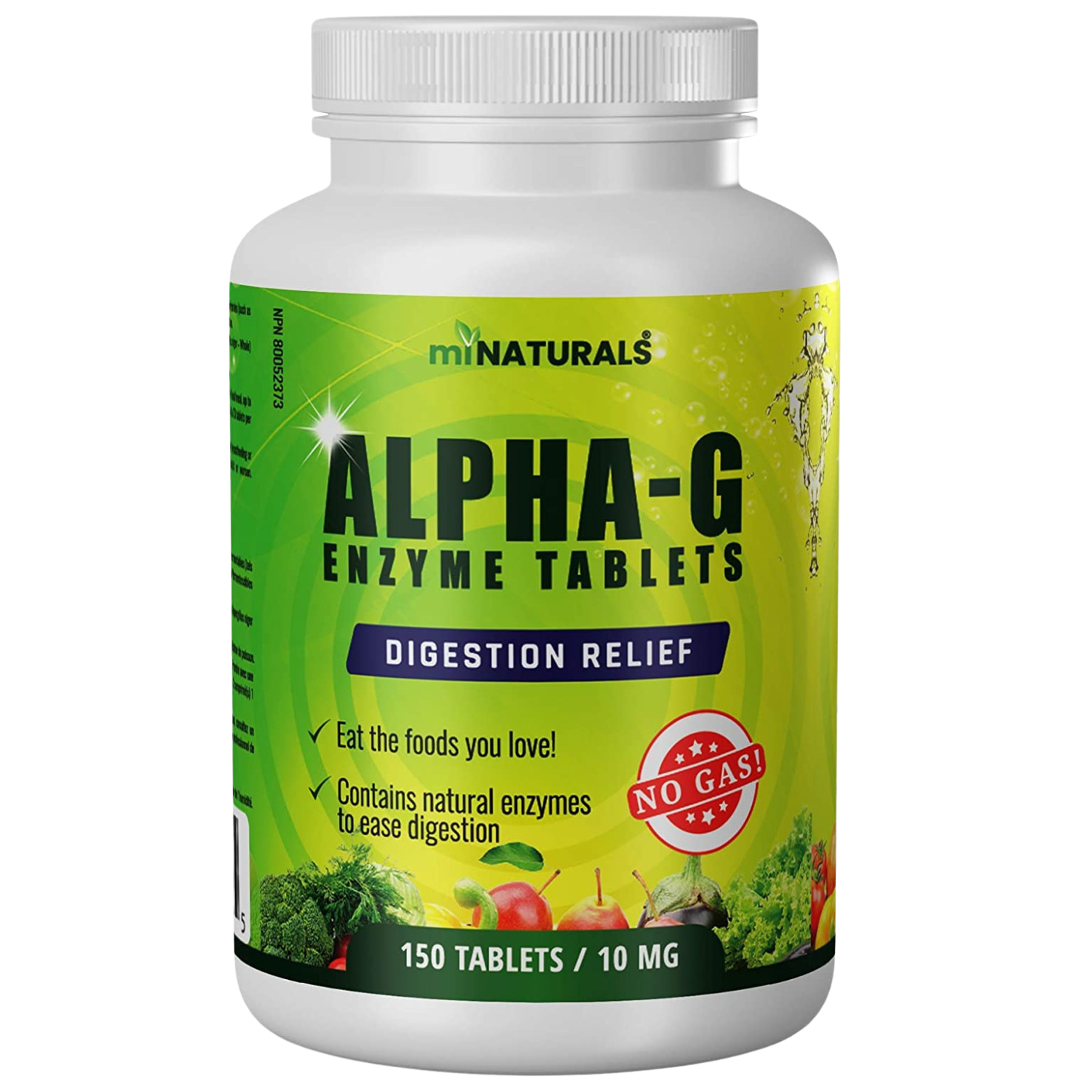 Alpha-G for Gas Relief - 150 Tablets