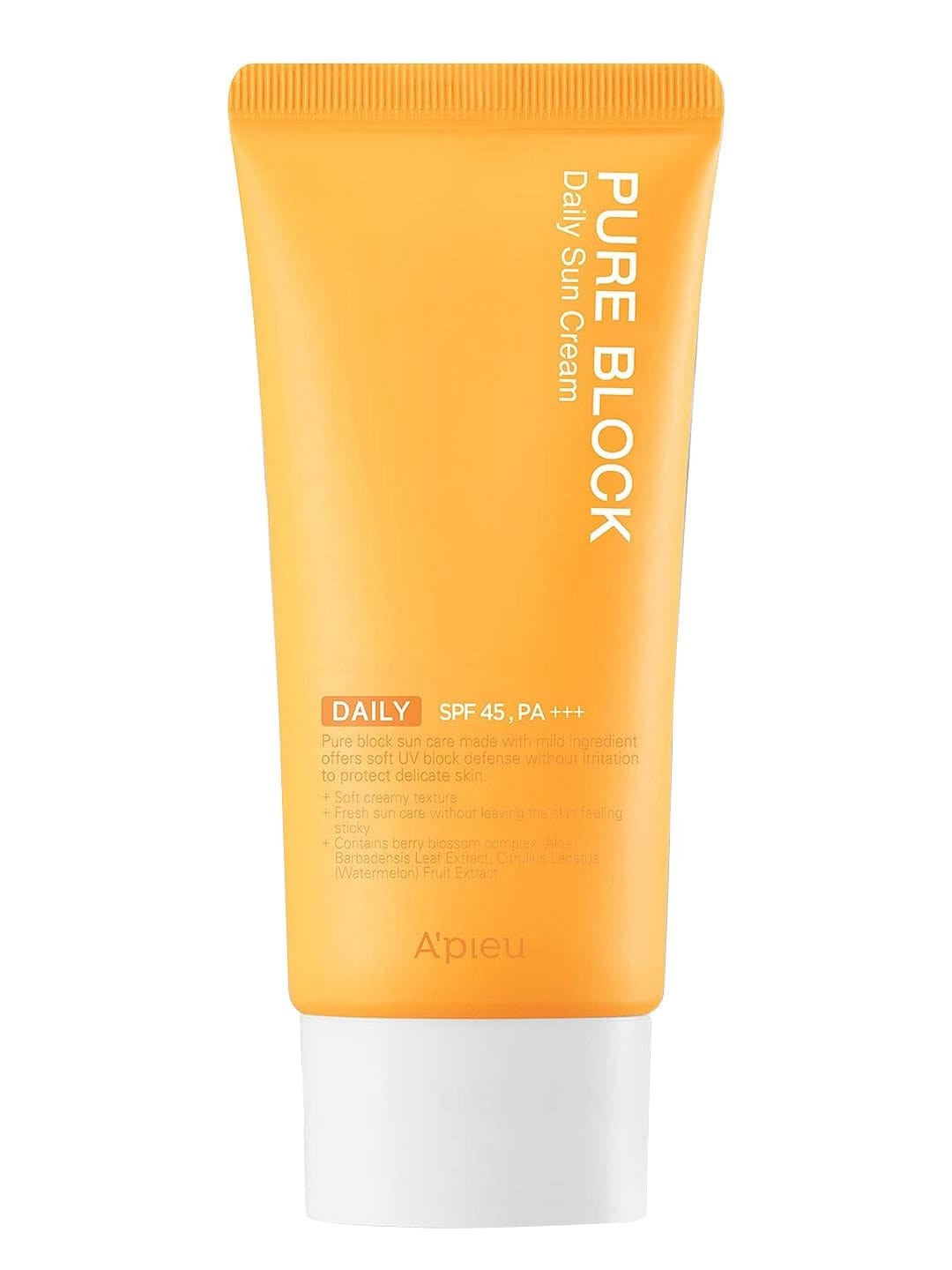 A'PIEU Pure Block Natural Daily Sun Cream SPF45/PA+++ (50ML)