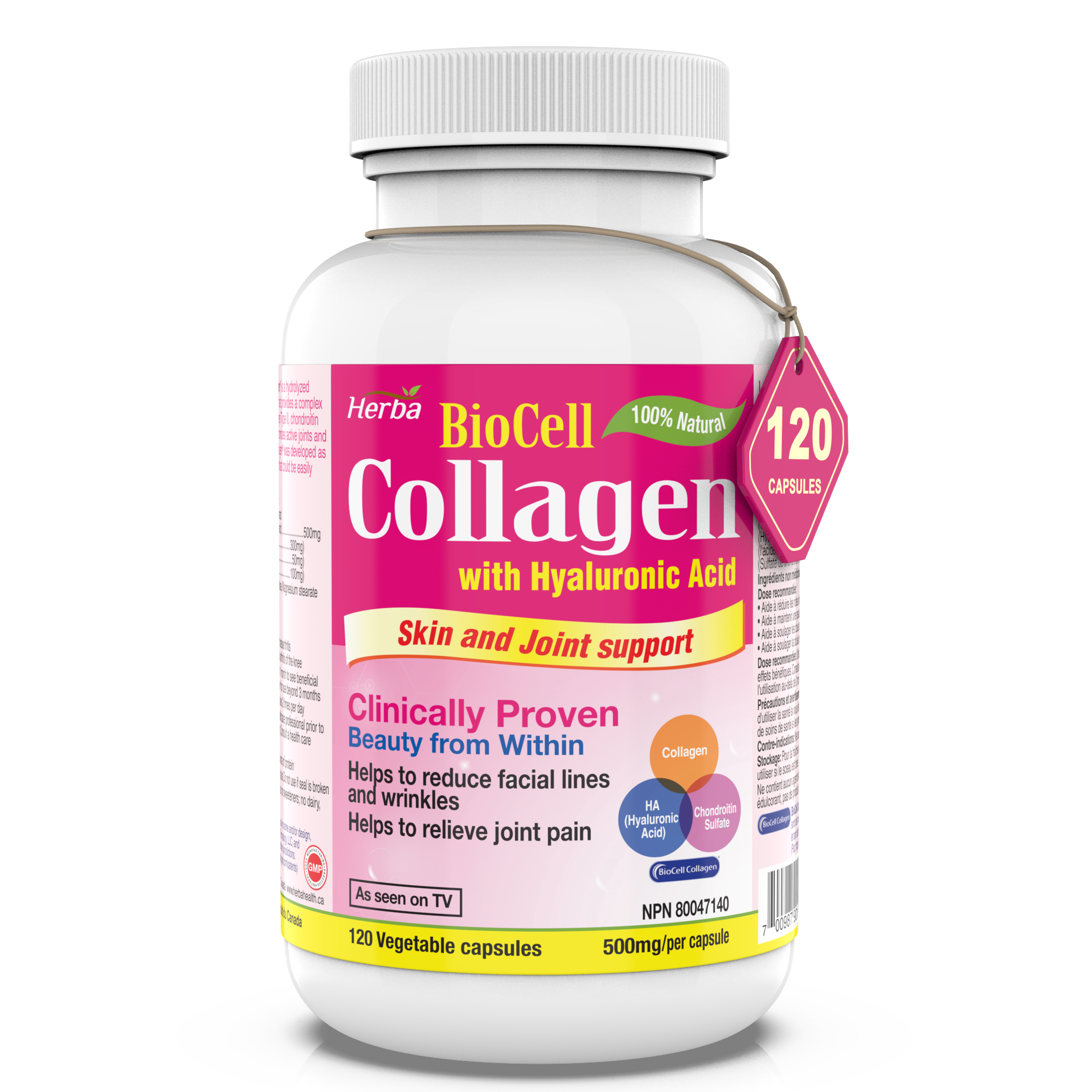 Herba BioCell Collagen, 120 Vegetable Capsules