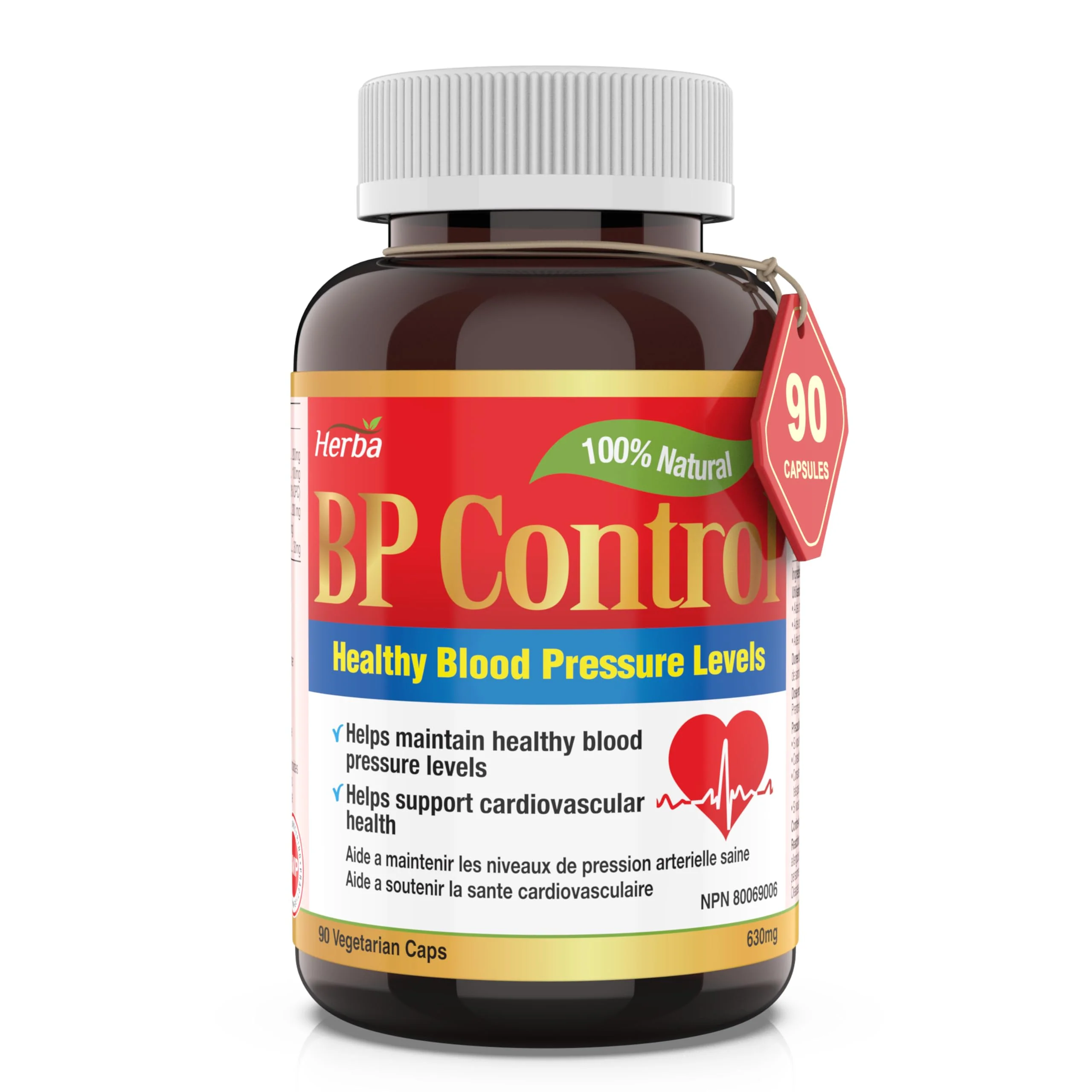 Herba BP Control - 90 Capsules | Blood Pressure Support Supplement