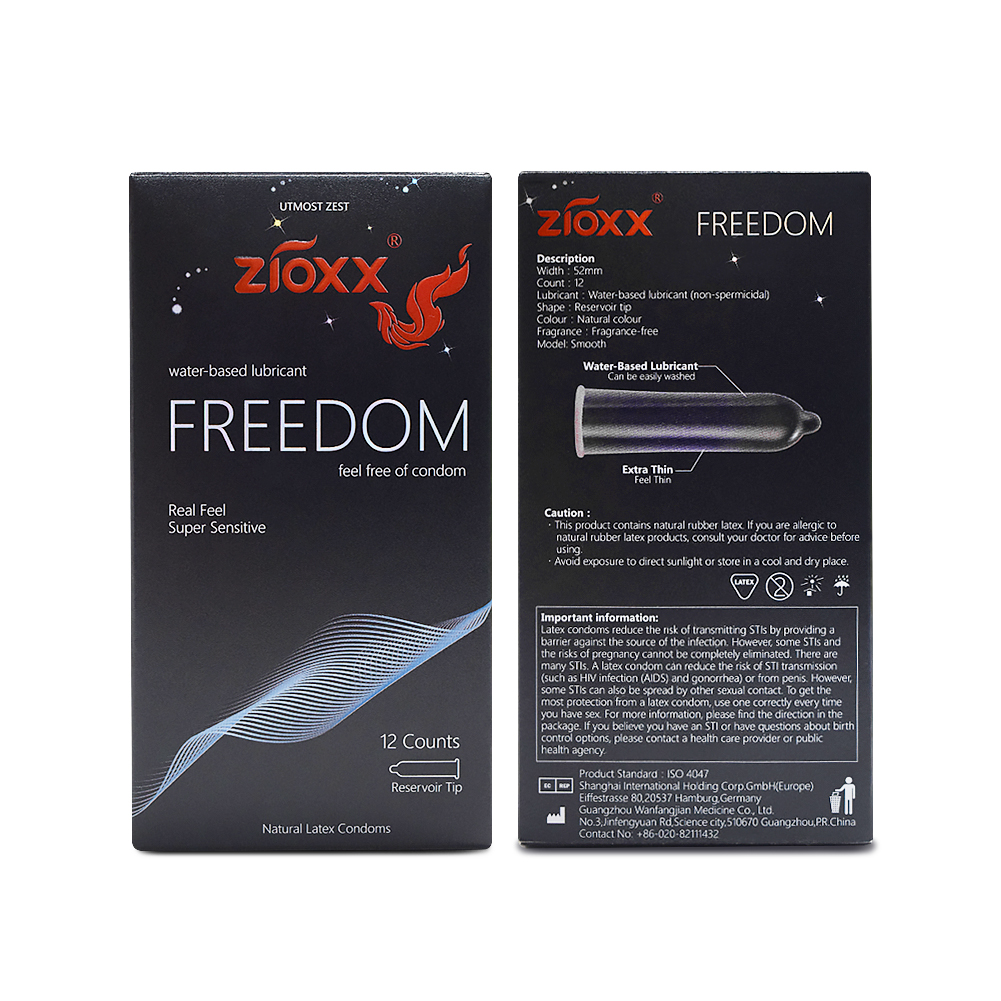 Zioxx Freedom Extra Thin Large Condom 18 Counts 55mm Plus