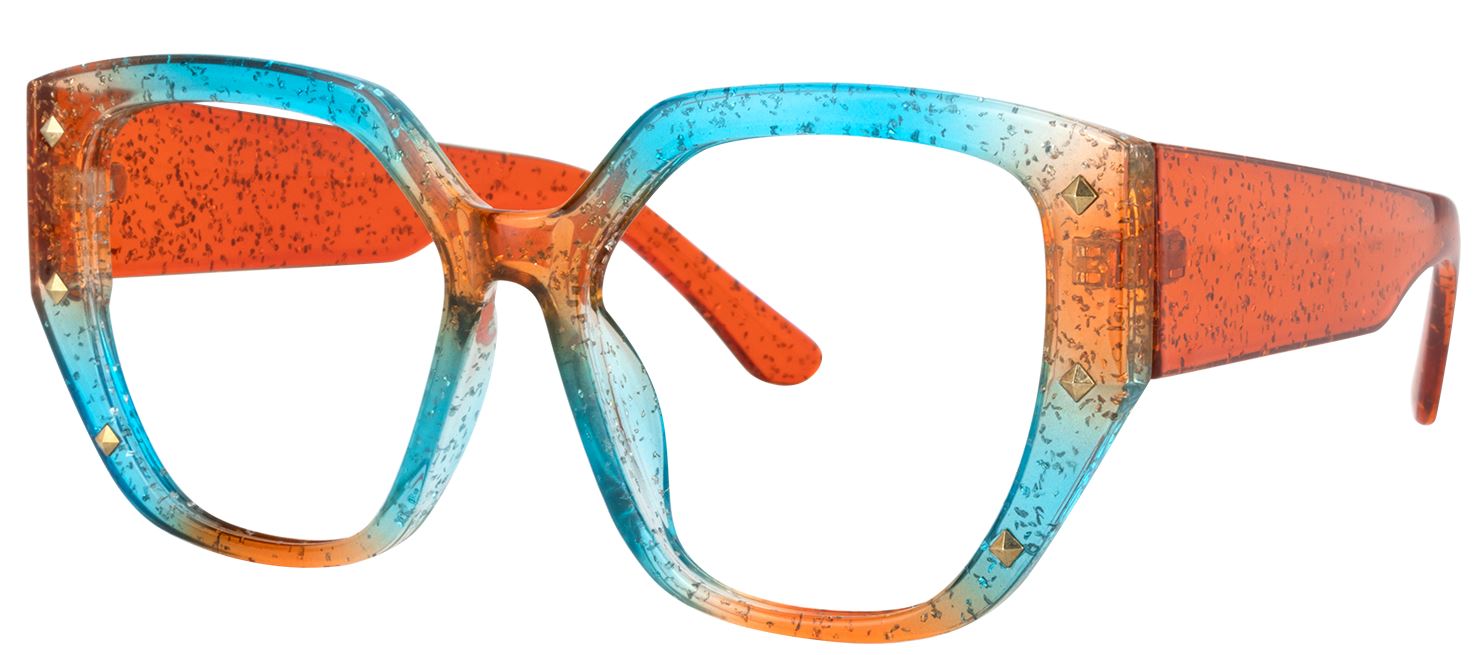 Orange & Blue Sparkling Queen