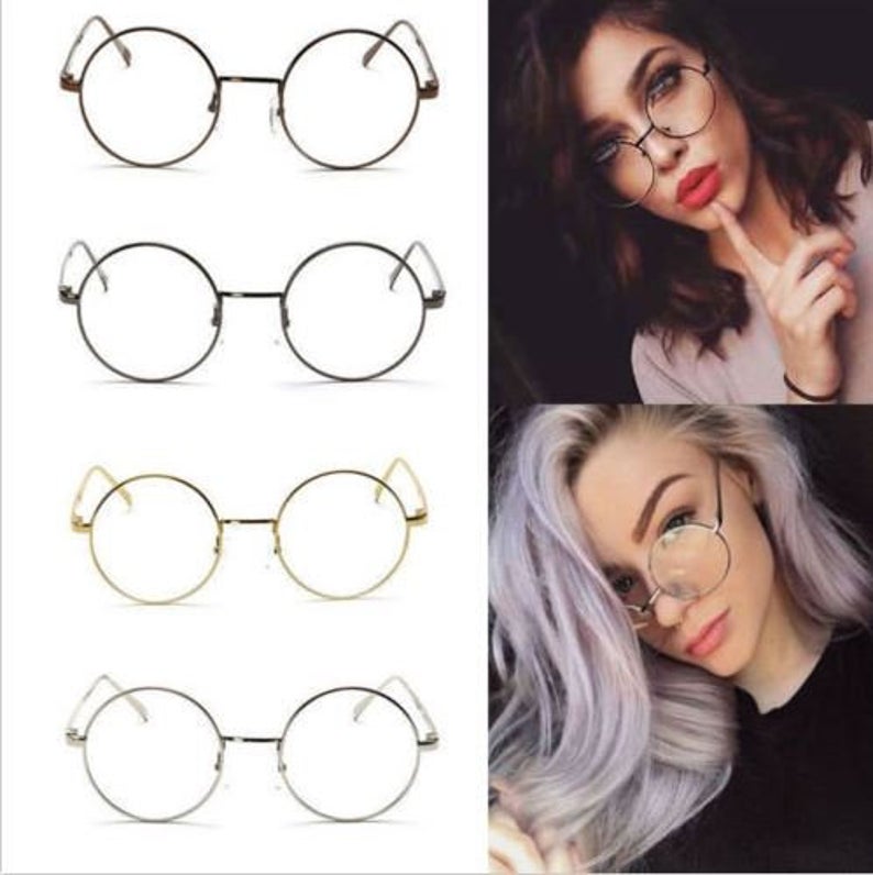 Classic Round-Eye Clear Glasses