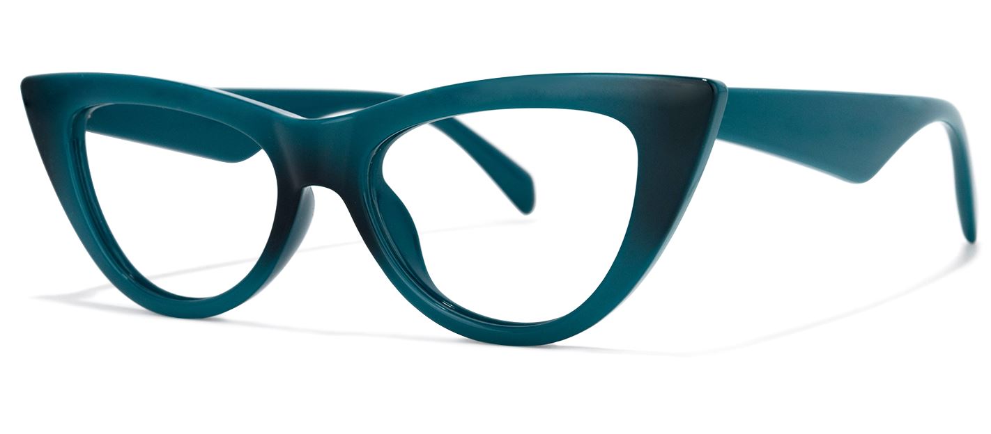 Za'hira Cat Eye Peacock/Blue Eyeglasses