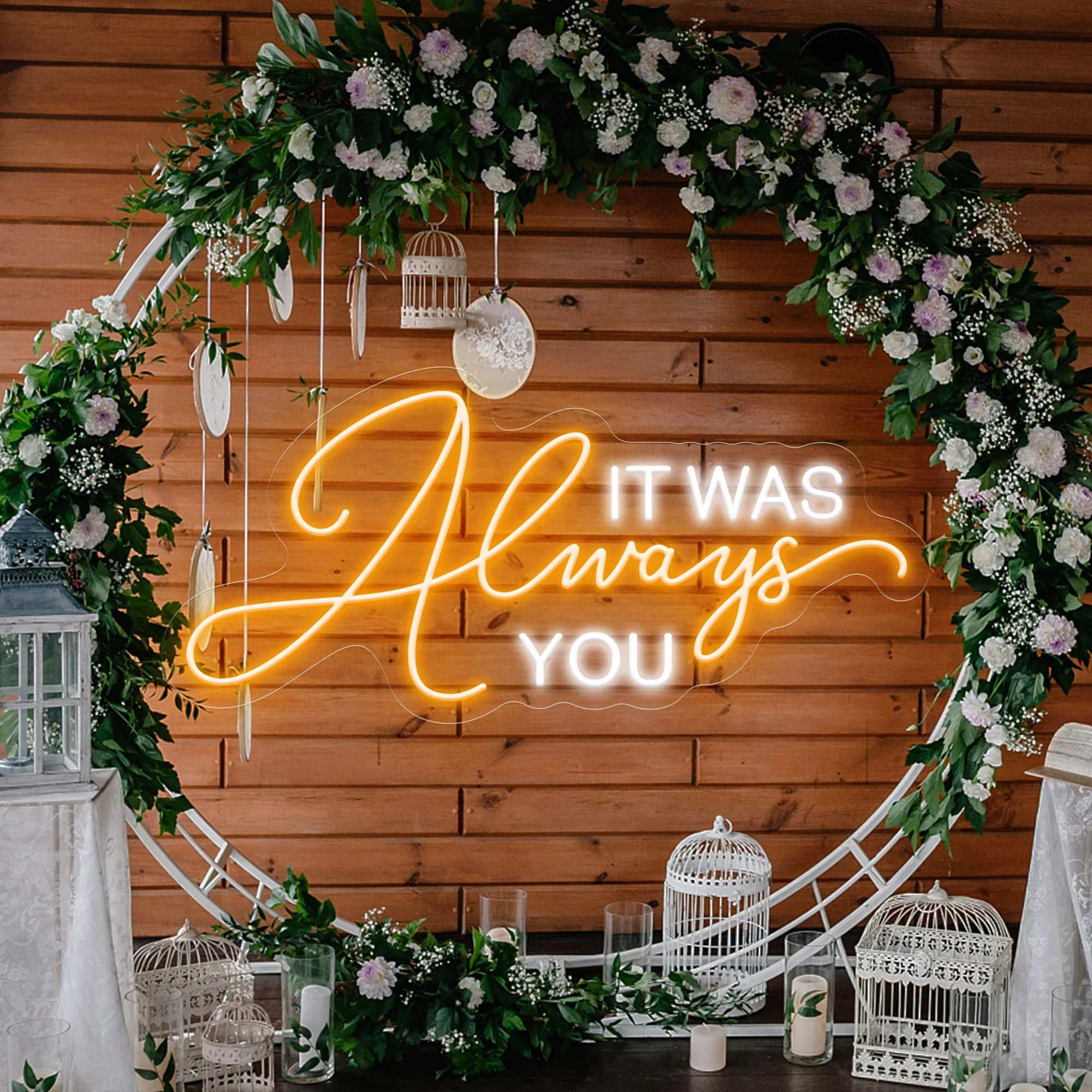 SELICOR IT WAS always YOU Wedding Decoration Neon Light