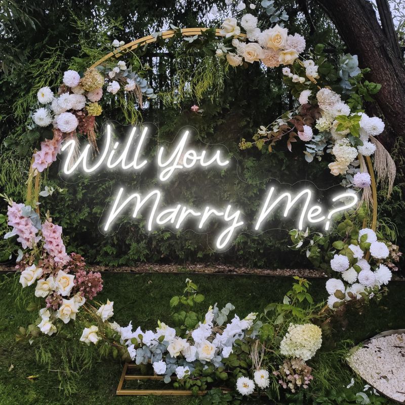 SELICOR Will You Marry Me Engagement Neon Sign