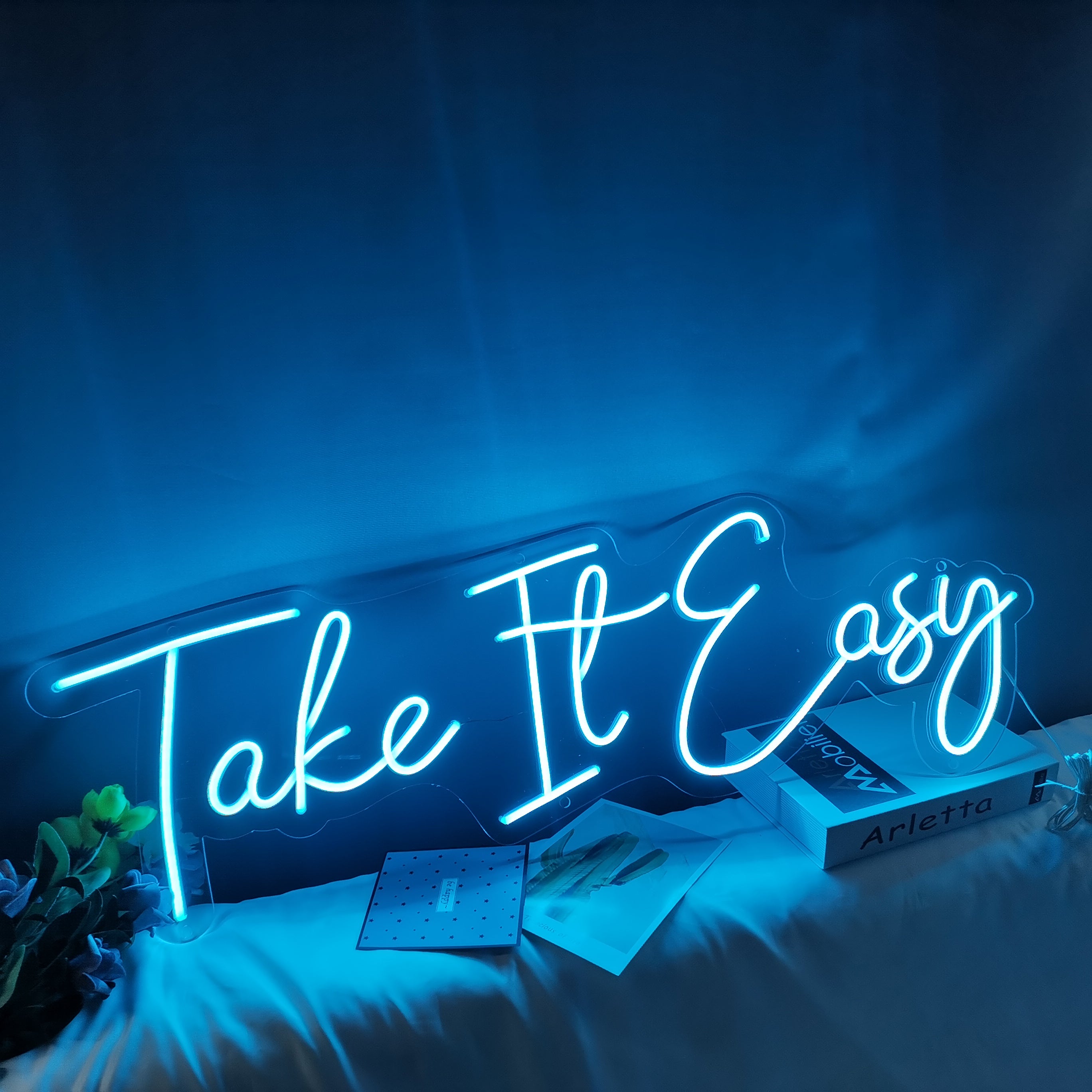 SELICOR  Take It Easy  Wall decor  Neon Sign