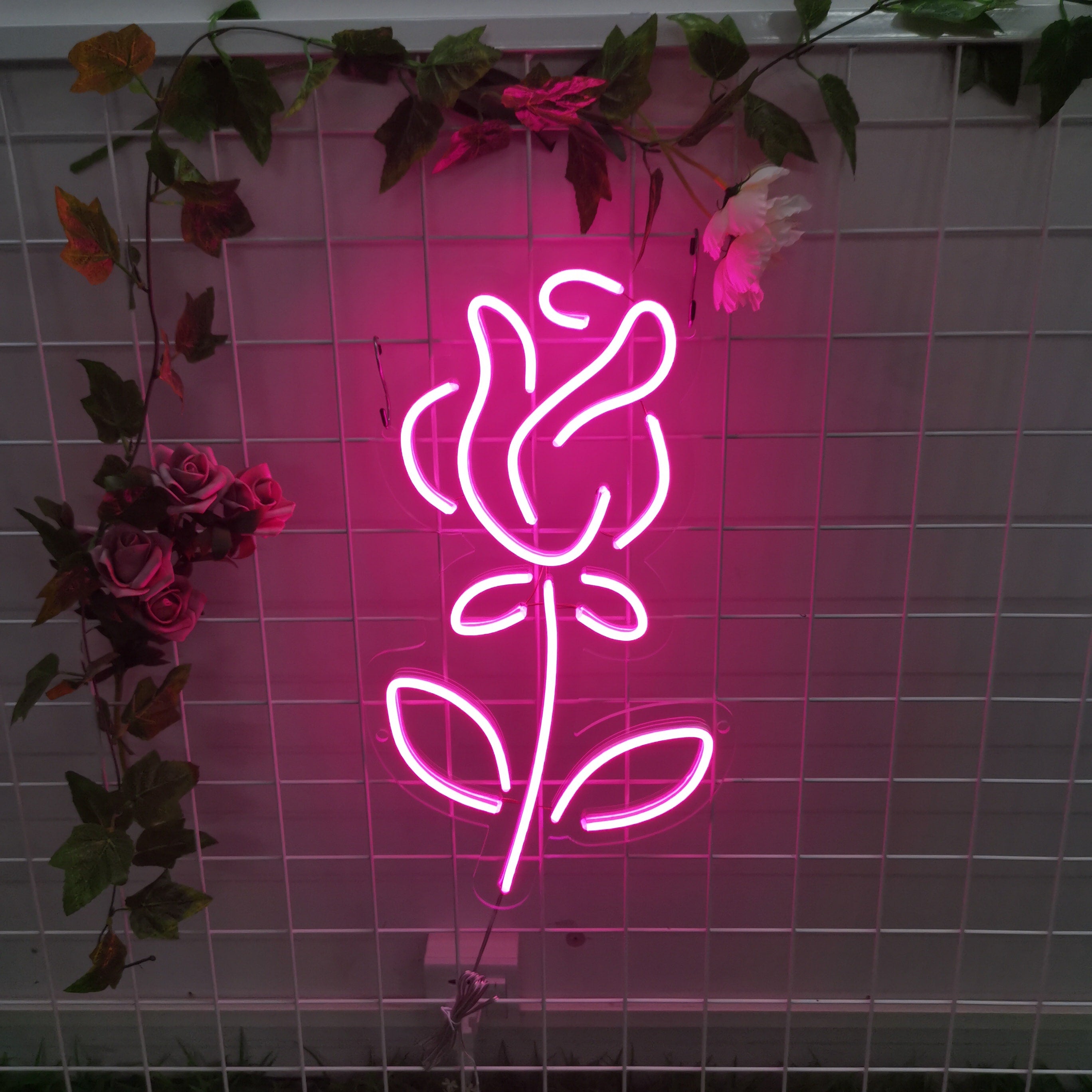 SELICOR Rose Flower Neon Sign