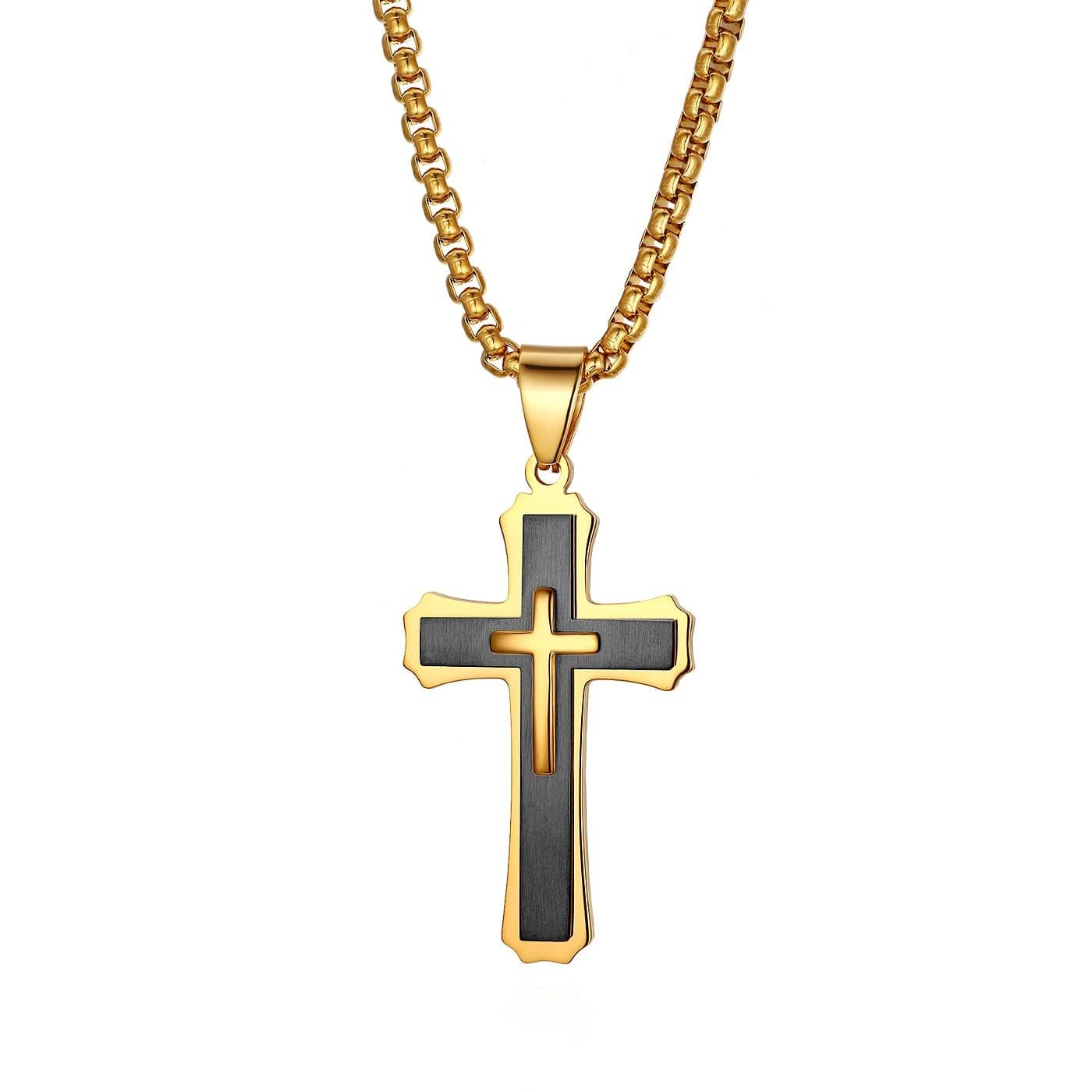 Stainless Steel Easter Cross Necklace