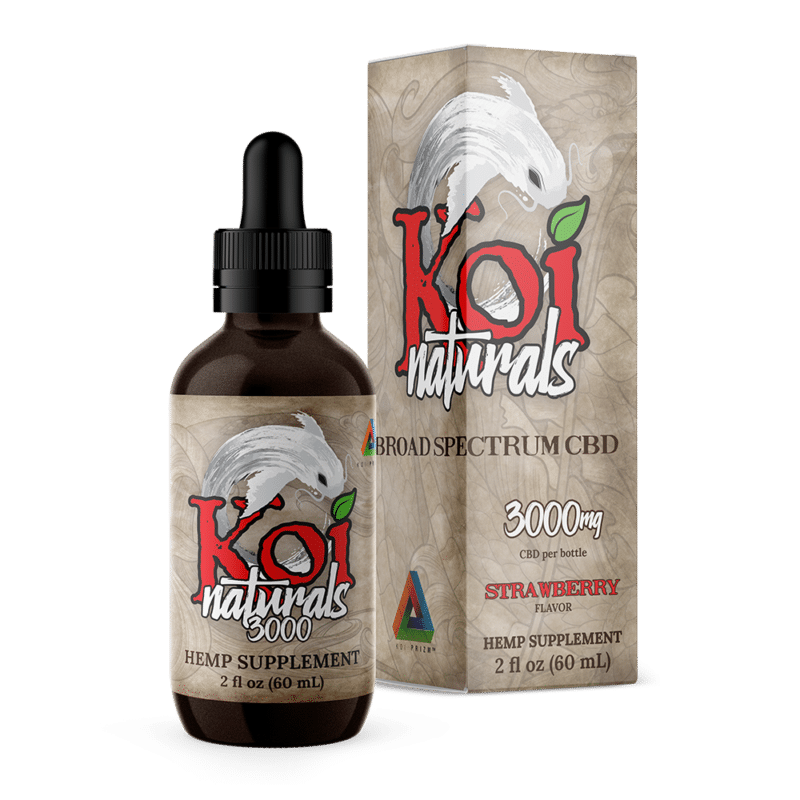 Koi Tincture , Strawberry, 60ml, 3000mg