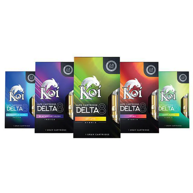 Koi Delta 8 THC Vape Cartridges- Assorted