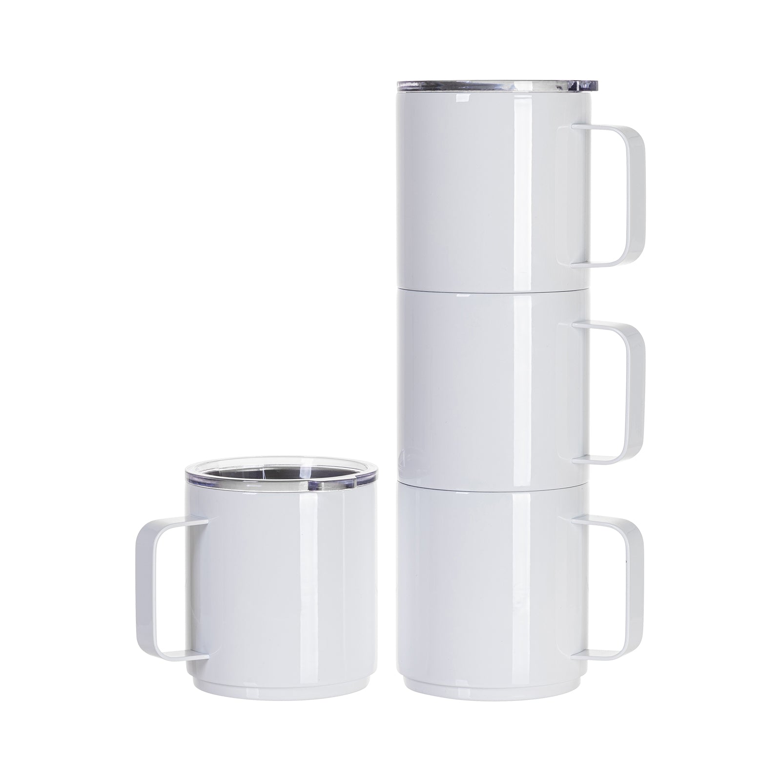 13oz Stainless Steel Stackable Sublimation Mugs - 4 Pack