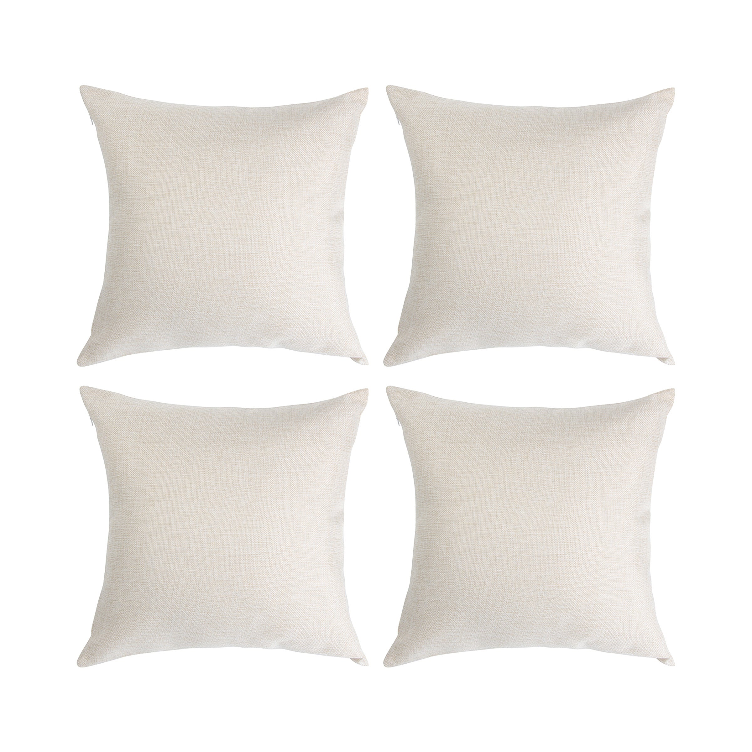 Linen Sublimation Pillow Cases - 4 Pack