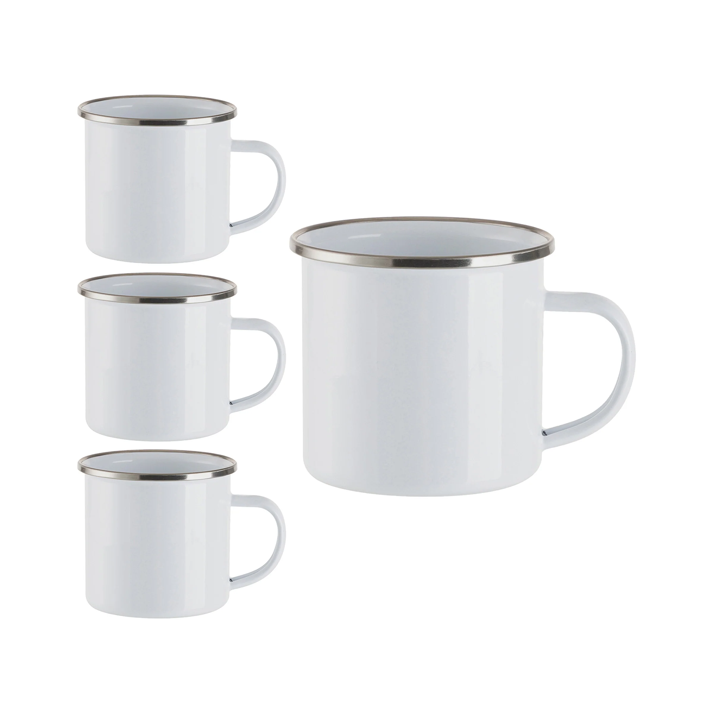 12oz Enamel Sublimation Mugs - 4 Pack