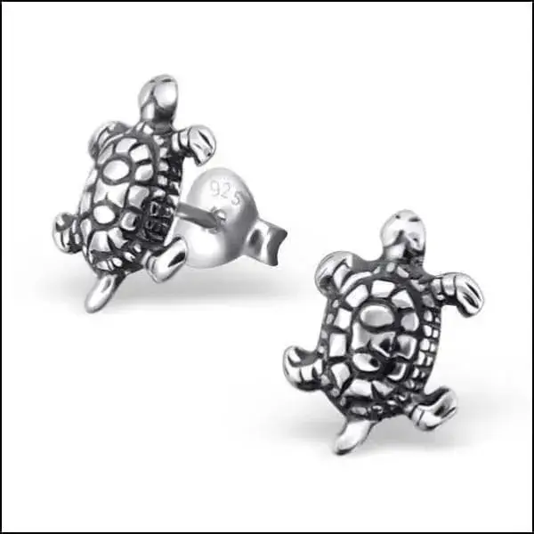 Zilveren Schildpad Oorbellen - Uniek En Stijlvol!