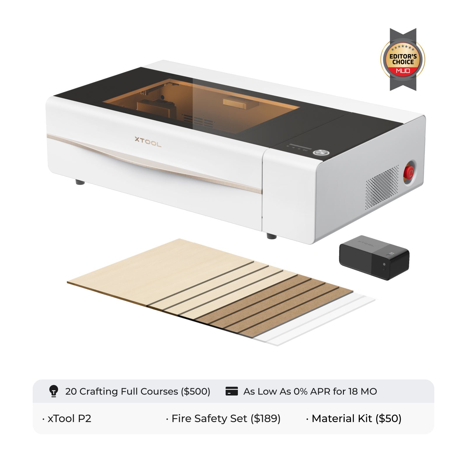 xTool P2 55W Desktop CO2 Laser Cutter