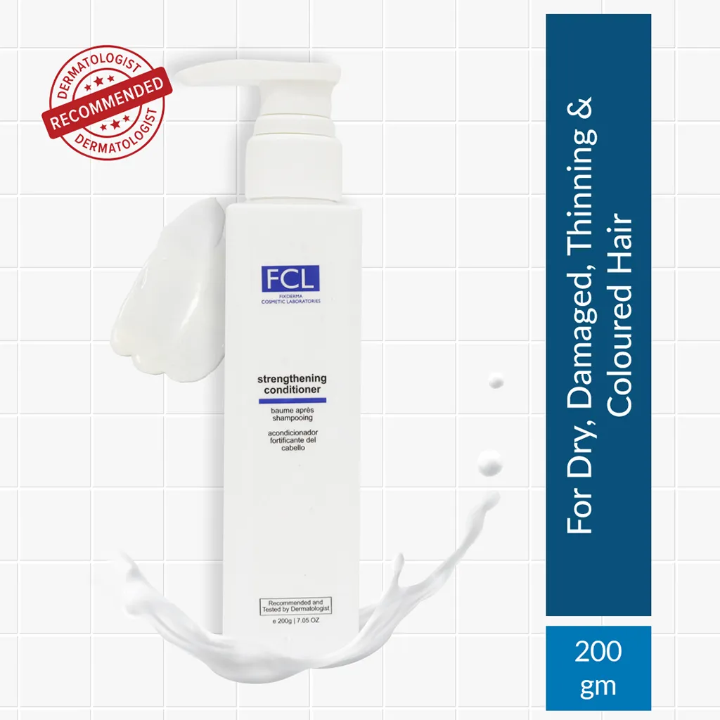 0.5% Ceramides + 1% D Panthenol for Dry and Damaged Hair FCL Strengthening conditioner