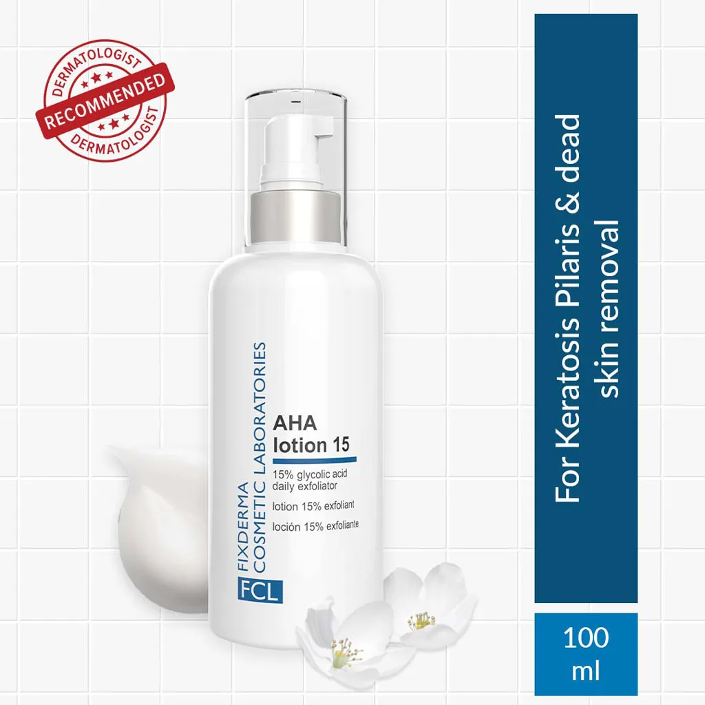 15% Glycolic Acid + 1% Milk Protein Body Lotion for Redness FCL Aha lotion 15
