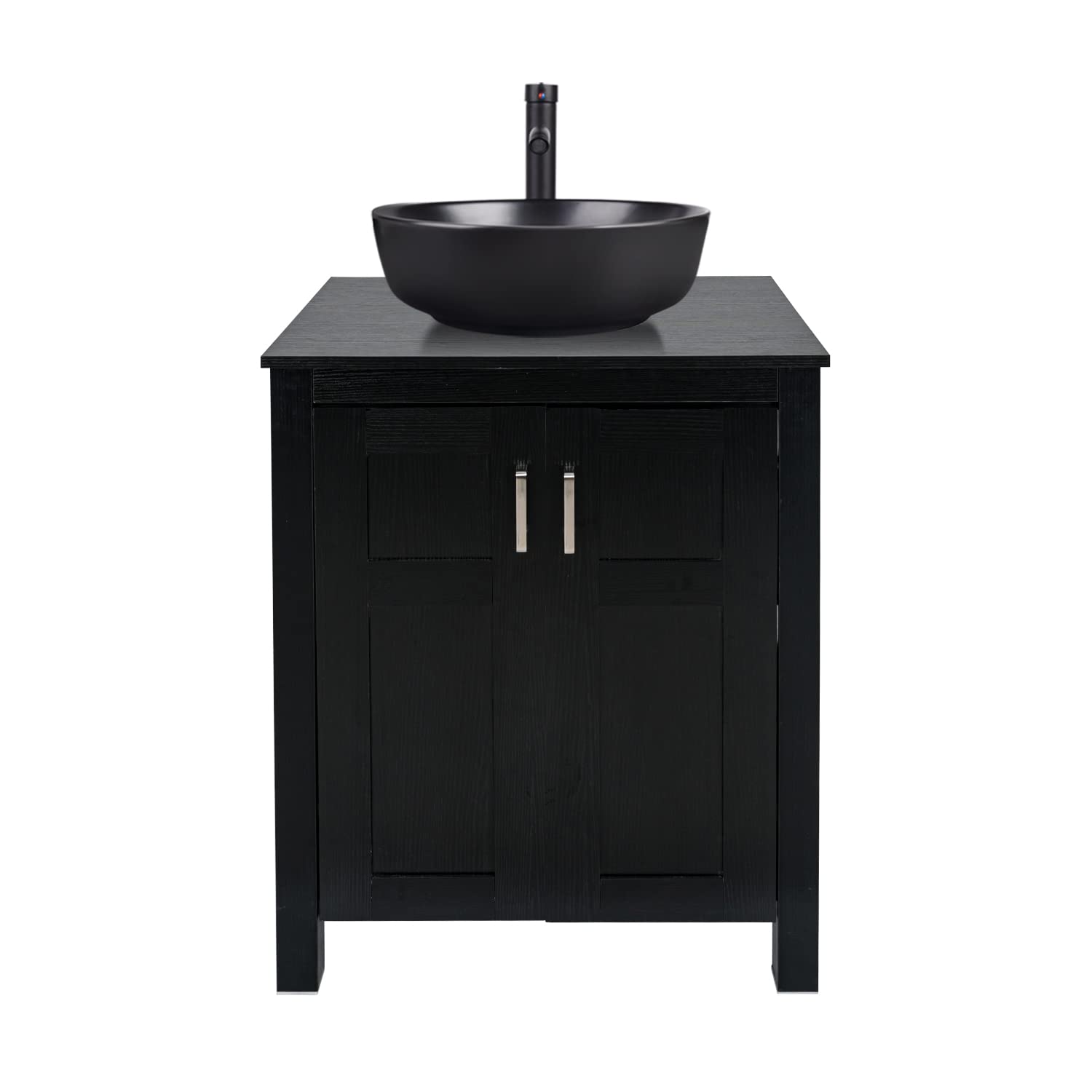 Black Bathroom Vanity Set Combo with Vessel Sink HW1120