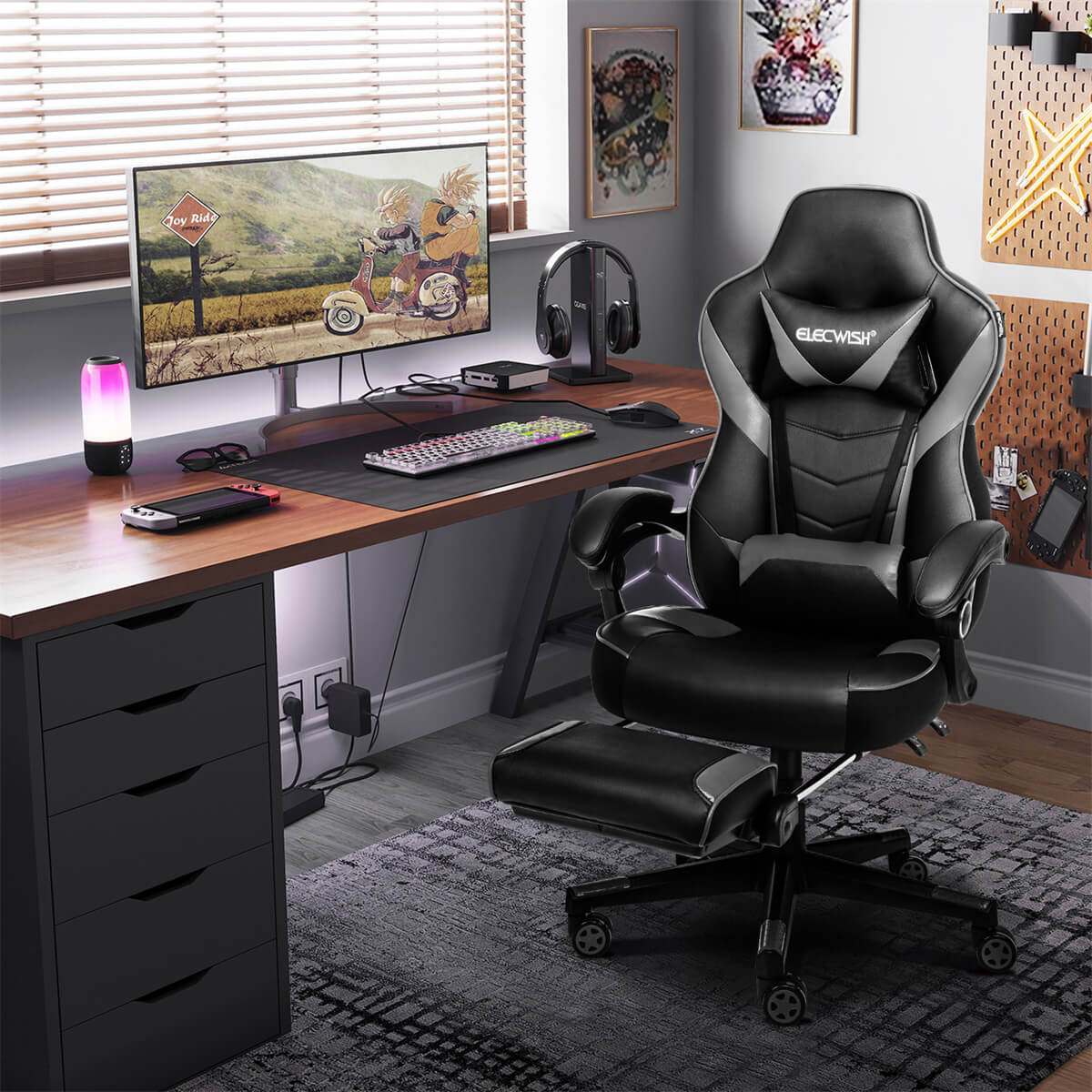 Gaming Chair With Footrest OC087